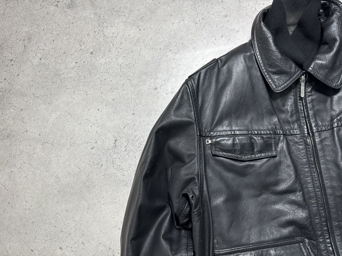 Vintage Hackel & CO/Munster/W 90’s Leather German Army Police Jacket Size US L / EU 52-54 / 3 - 7 Thumbnail
