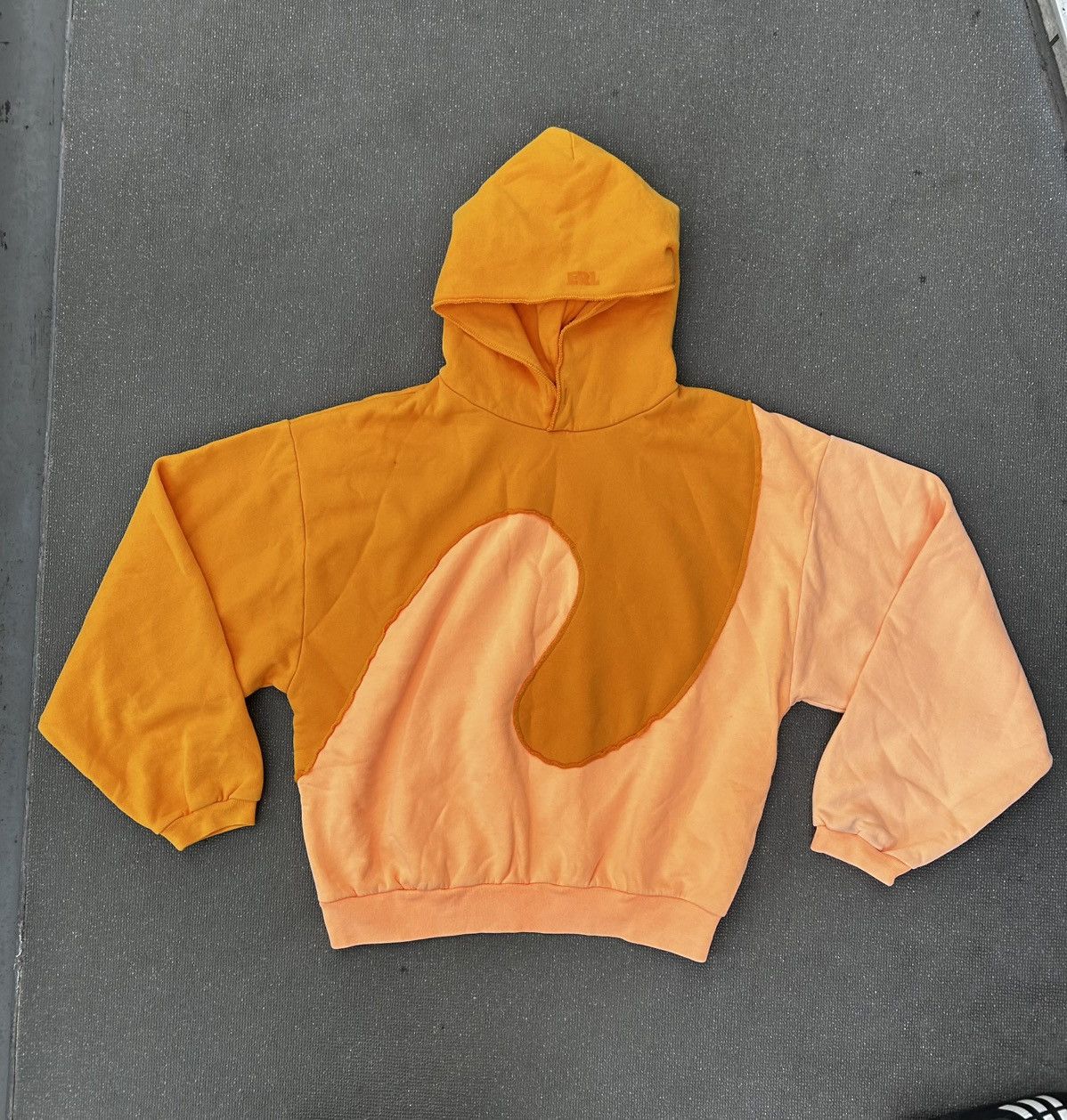 ERL swirl hoodie peach / orange
