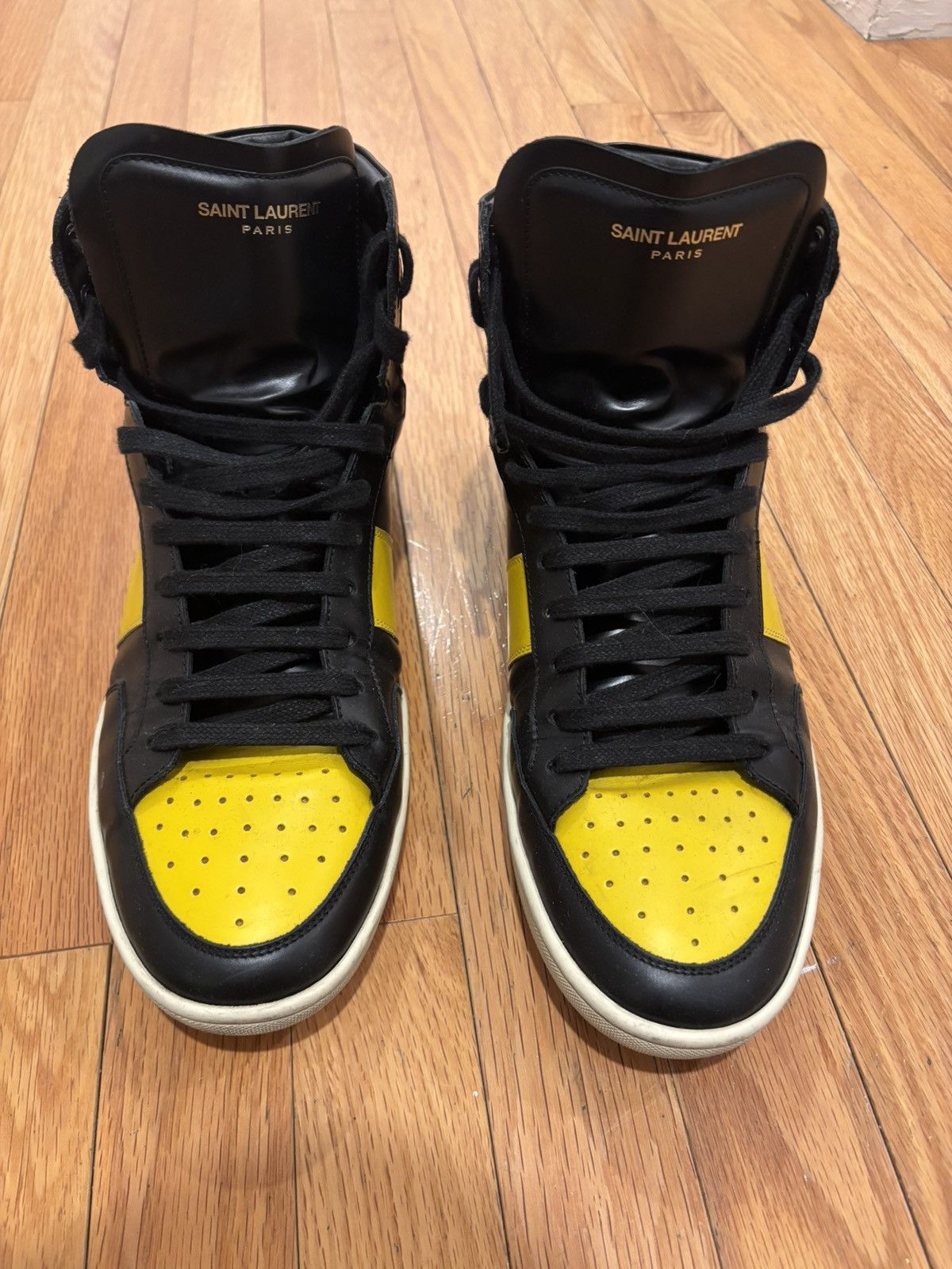 Saint Laurent Paris Saint Laurent SL/10H Hightop Sneakers Size US 12 / EU 45 - 3 Thumbnail