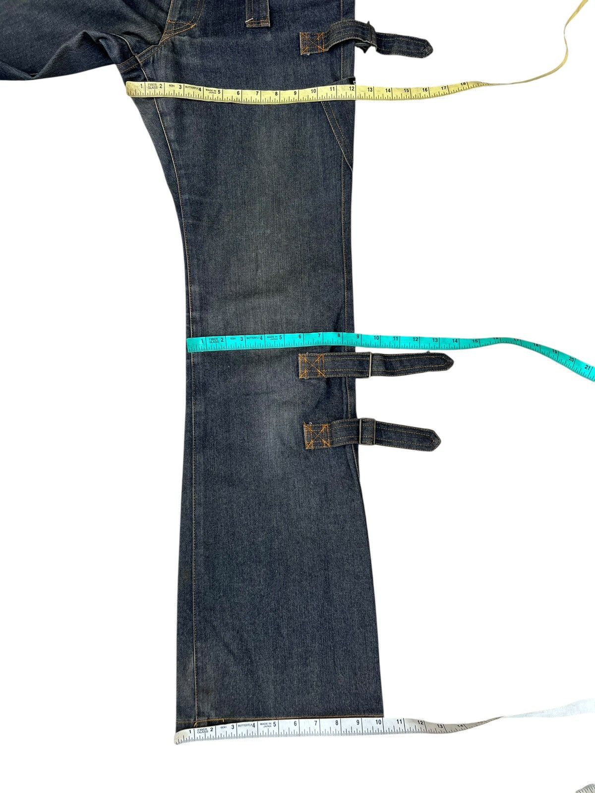 Vintage Vintage Body Butter Japan Fade Denim Bondage Bootcut Jeans Size US 33 - 5 Thumbnail