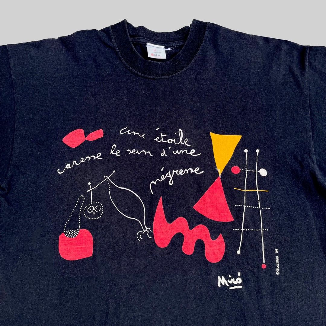 Vintage Joan Miró 2004 Vintage Art Museum Graphic T-Shirt Size US M / EU 48-50 / 2 - 2 Thumbnail