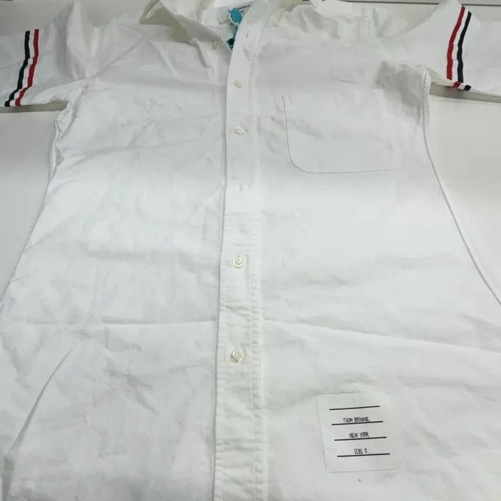 Thom Browne Thom Browne Classic Long Sleeve Shirt with Stripes -2507 Size US M / EU 48-50 / 2 - 9 Thumbnail