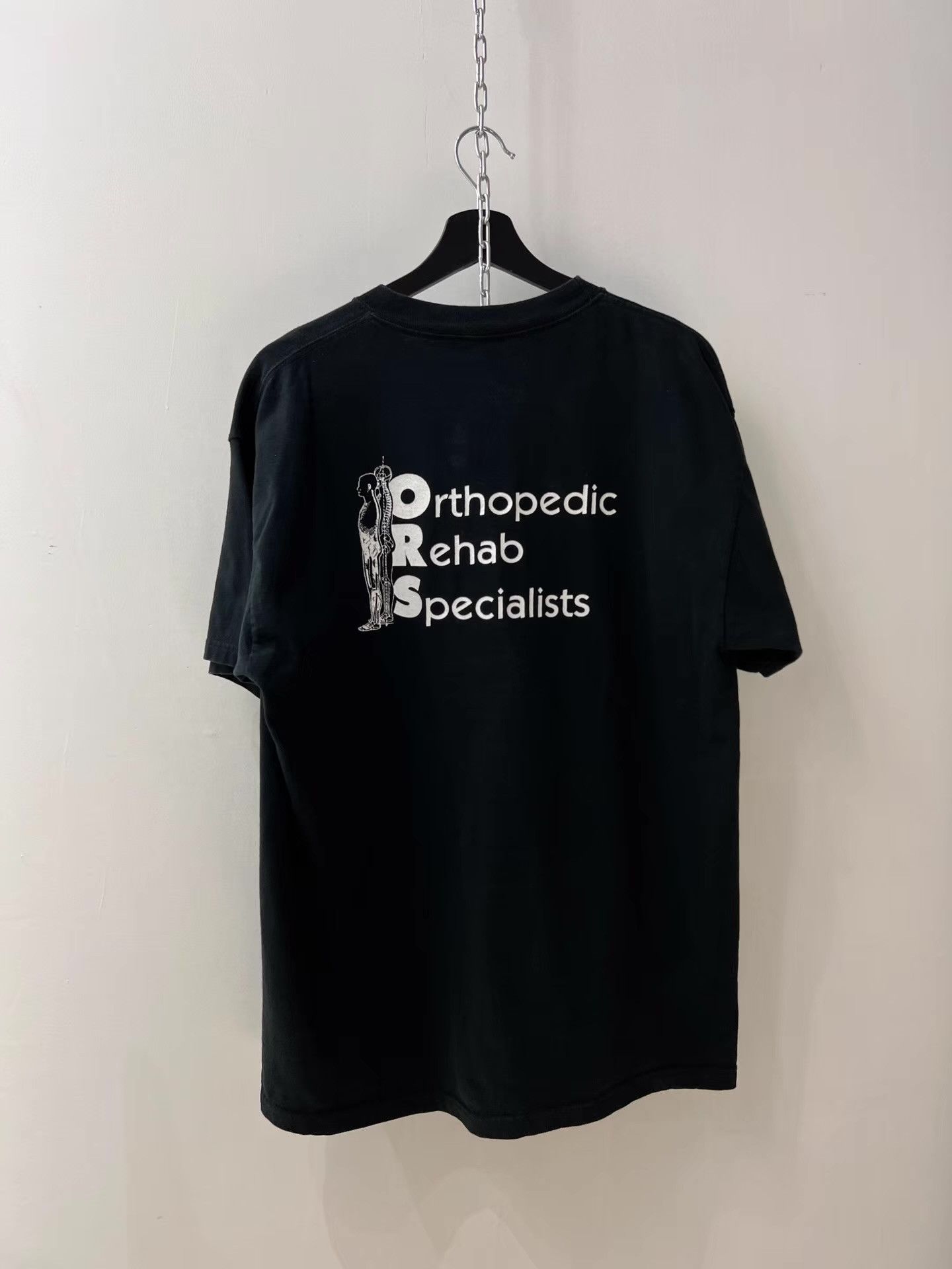 Vintage Vintage Slogan Short Sleeve T‑shirt ORS Skeleton Q13 Size US M / EU 48-50 / 2 - 2 Thumbnail