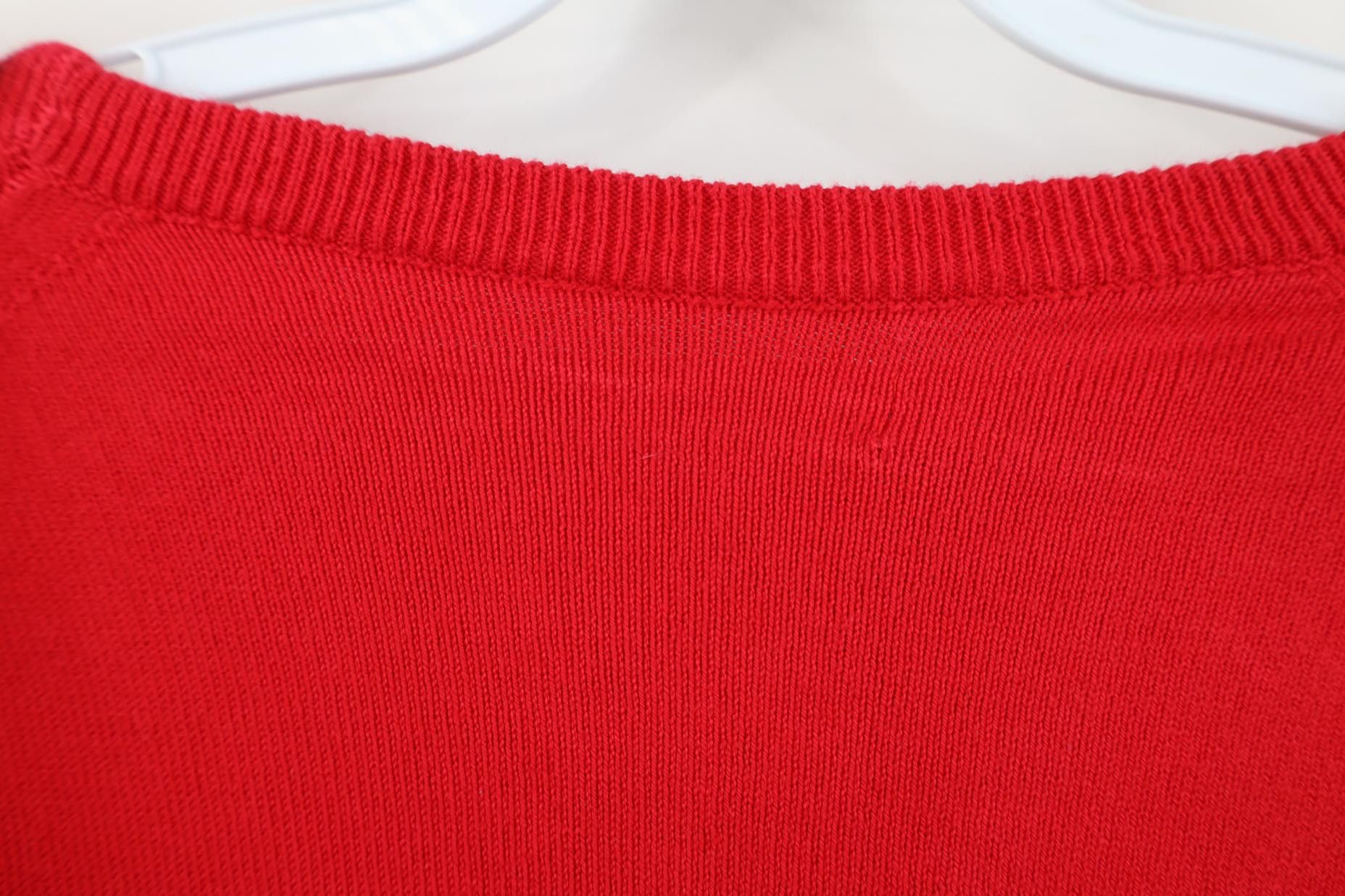 Wilson Vintage 90s Wilson Staff Tennis Knit Crewneck Sweater Red Size US XL / EU 56 / 4 - 8 Thumbnail