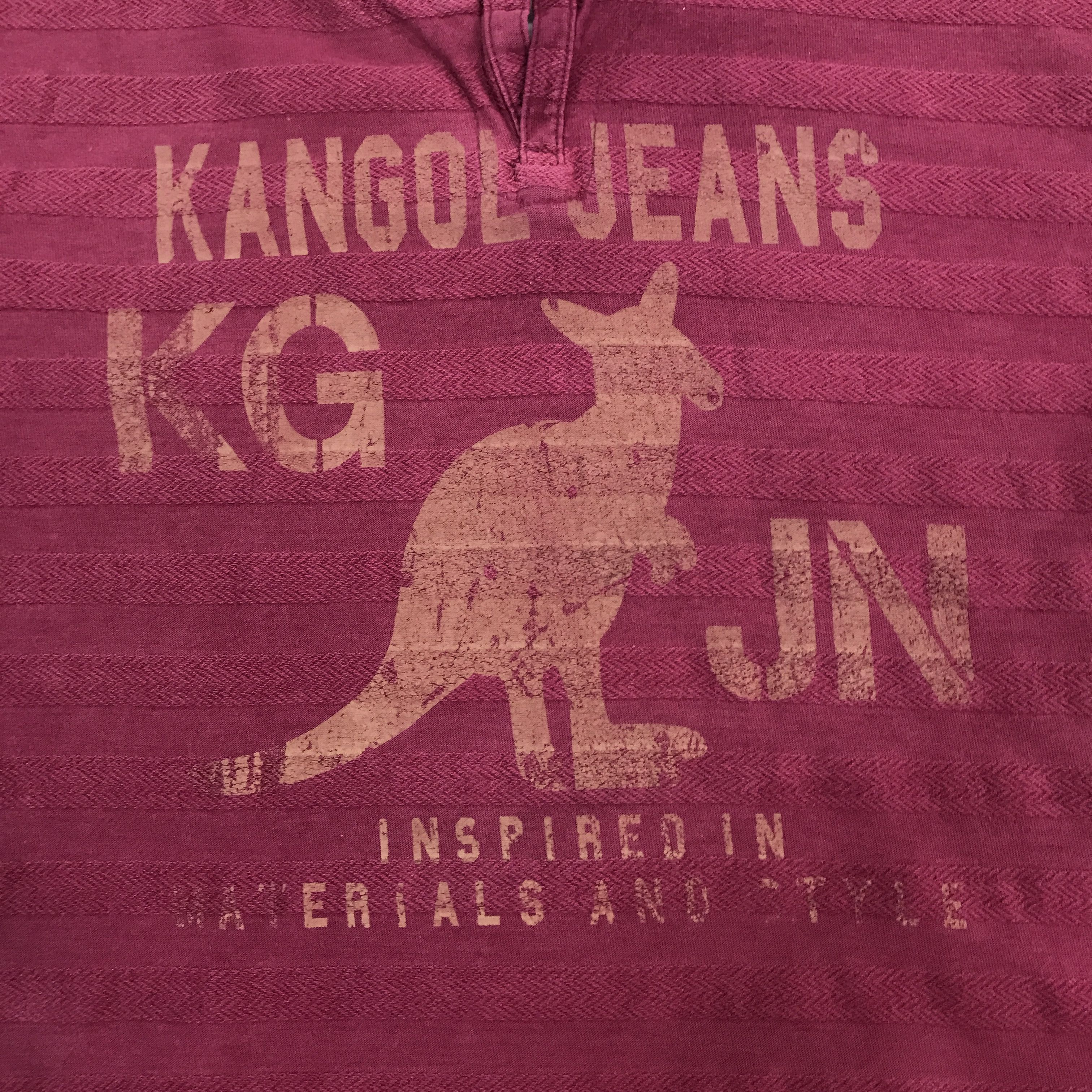Kangol × Vintage Vintage Kangol Jeans Striped design Double layer T-Shirt Size US XL / EU 56 / 4 - 10 Thumbnail