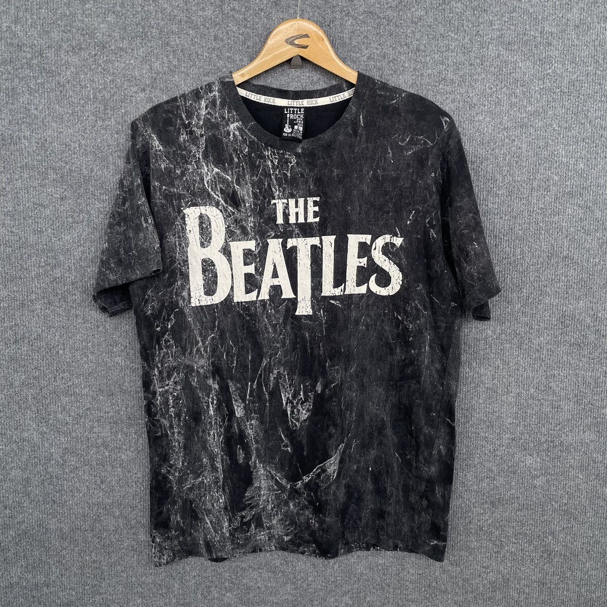 Band Tees × Vintage Vintage Y2K The Beatles Black Stone Wash Band Tee Size US M / EU 48-50 / 2 - 1 Thumbnail