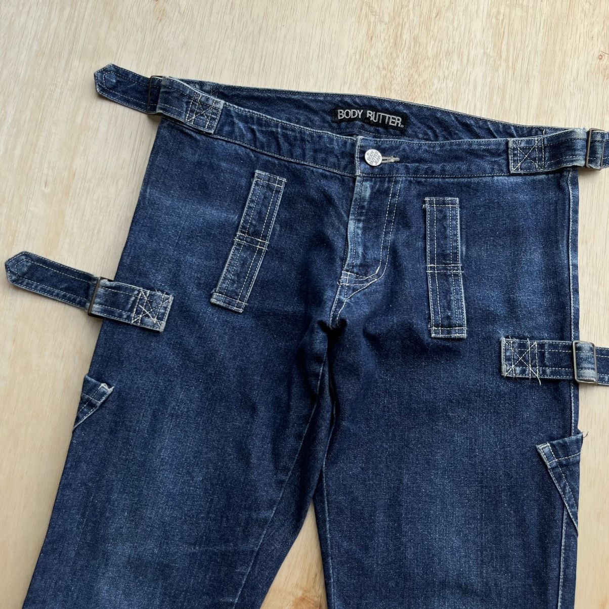 Japanese Brand BODY BUTTER JEAN BONDAGE PUNK VINTAGE Y2K LIKE SEDITIONARIES Size 30" / US 8 / IT 44 - 2 Thumbnail