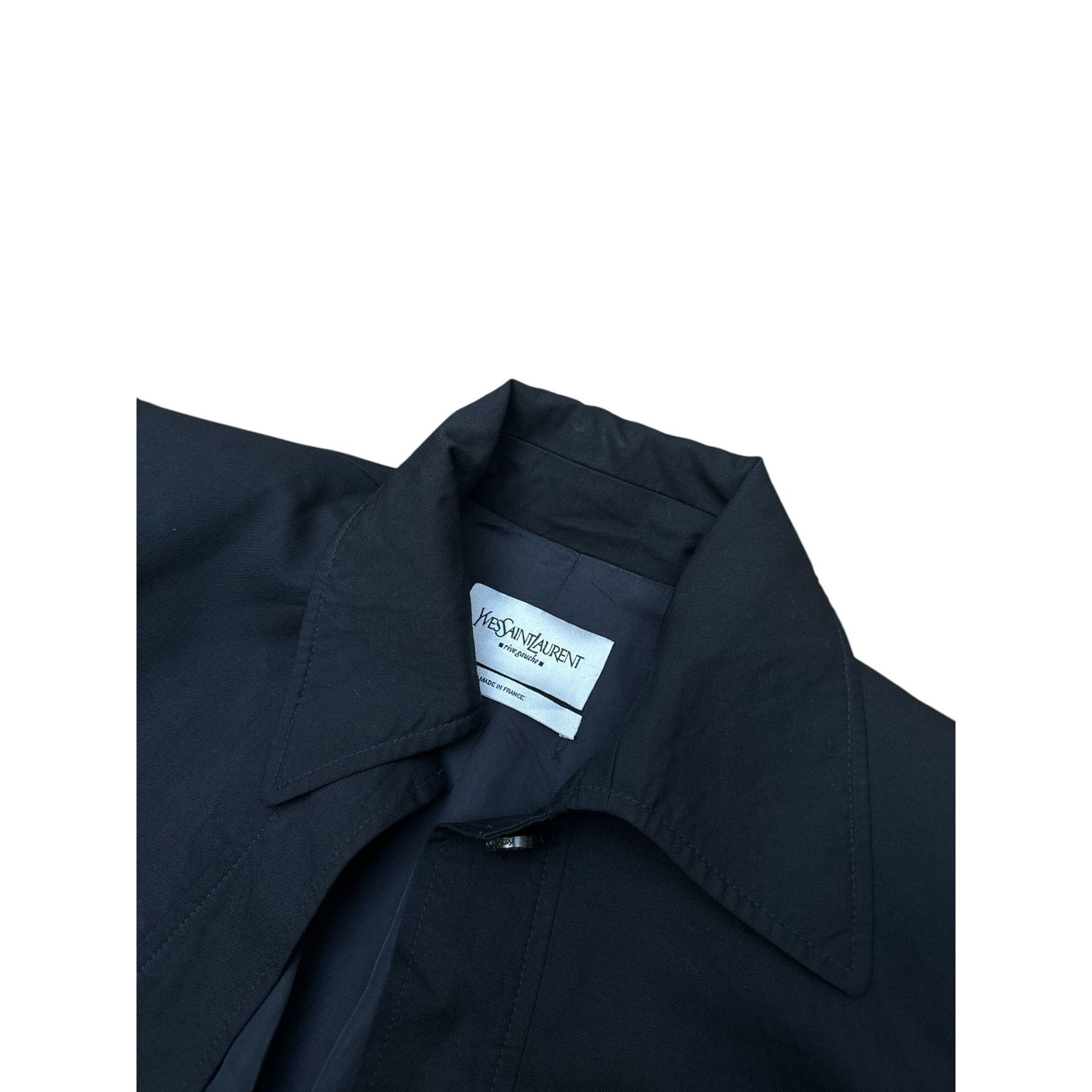 Yves Saint Laurent FW 2007 Black Safari-Inspired Jacket Size S / US 4 / IT 40 - 6 Thumbnail