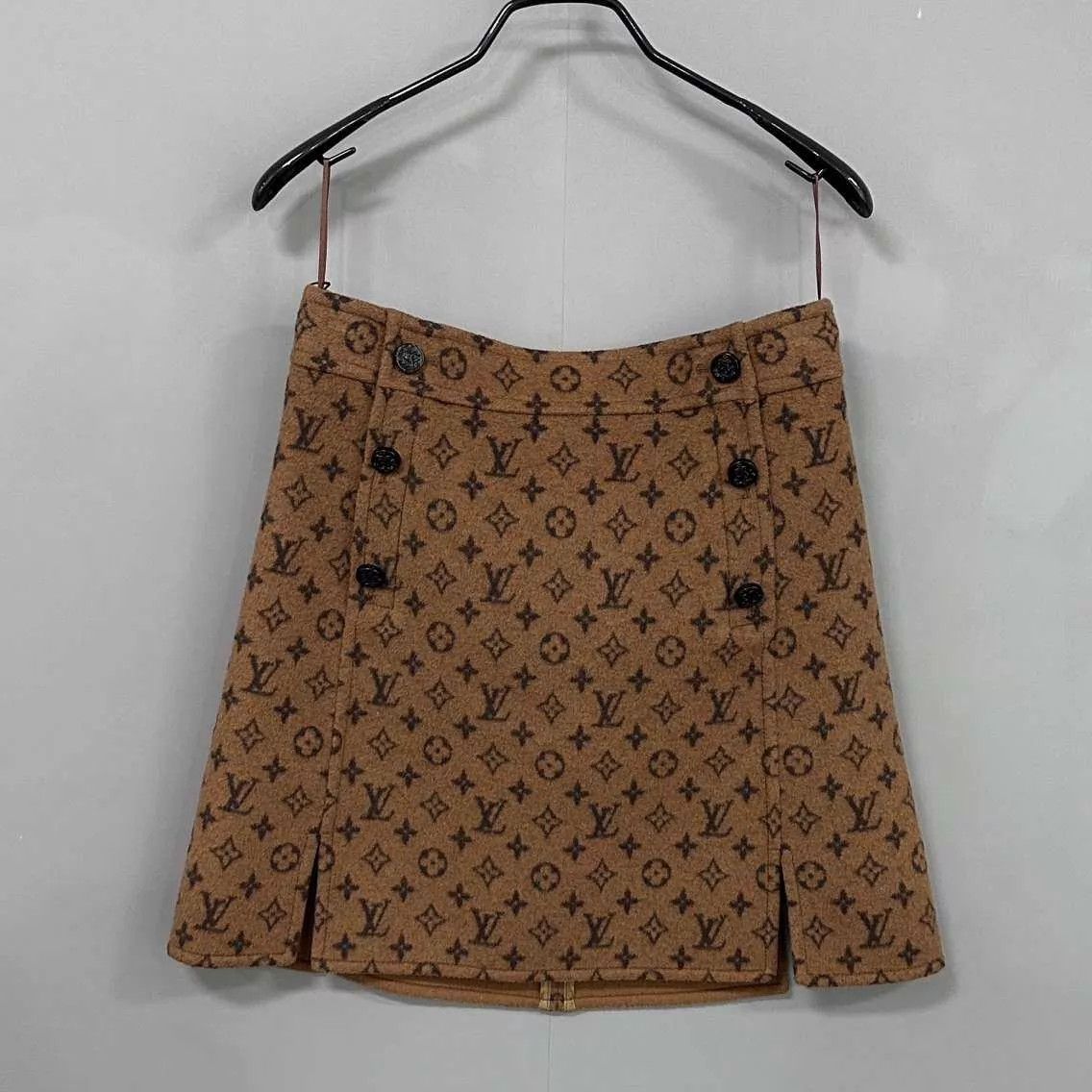Louis Vuitton LV Monogram Robe-Inspired Short Skirt Women's 34 Size 25" / US 0 / IT 36 - 2 Thumbnail