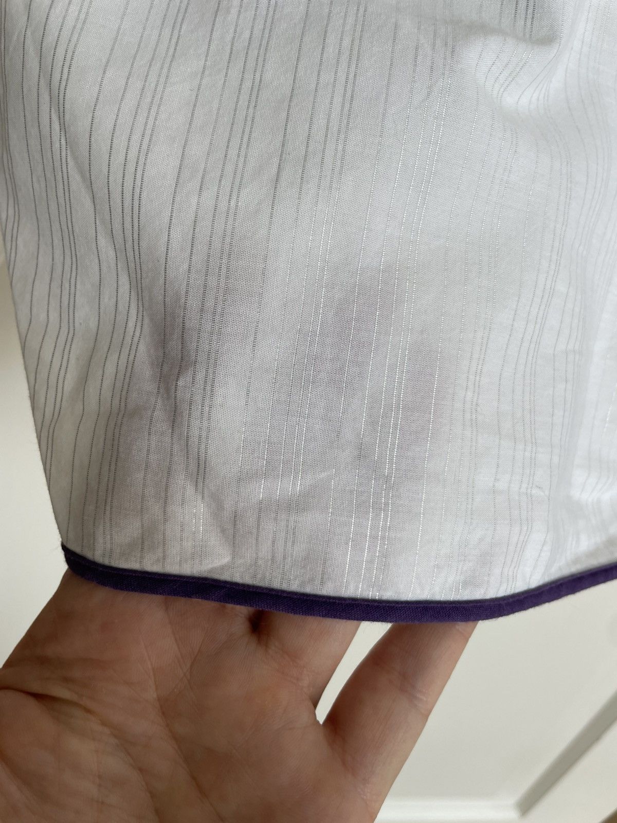 Ozwald Boateng Refined Ozwald Boateng Shirt with Silver Pinstripe Size 42R - 5 Thumbnail