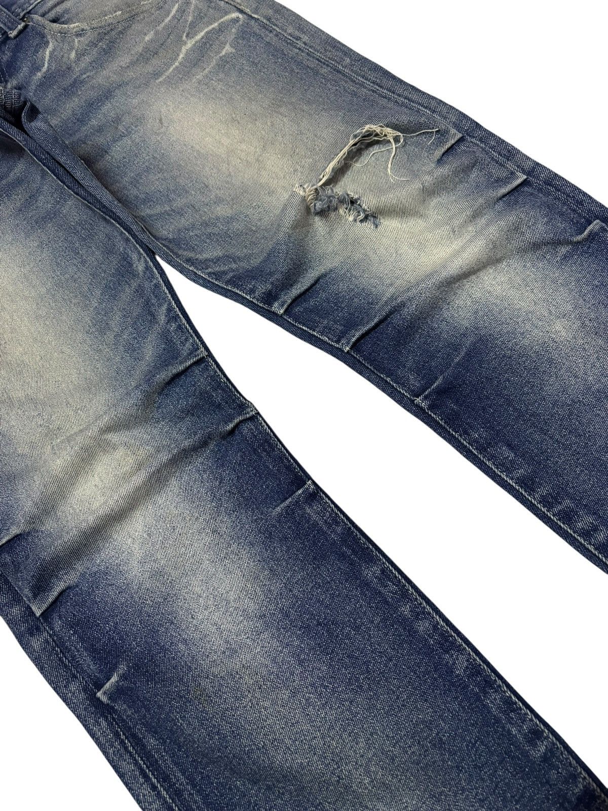 Japanese Brand Vtg Look Japan Distressed Jeans Size US 32 / EU 48 - 4 Thumbnail