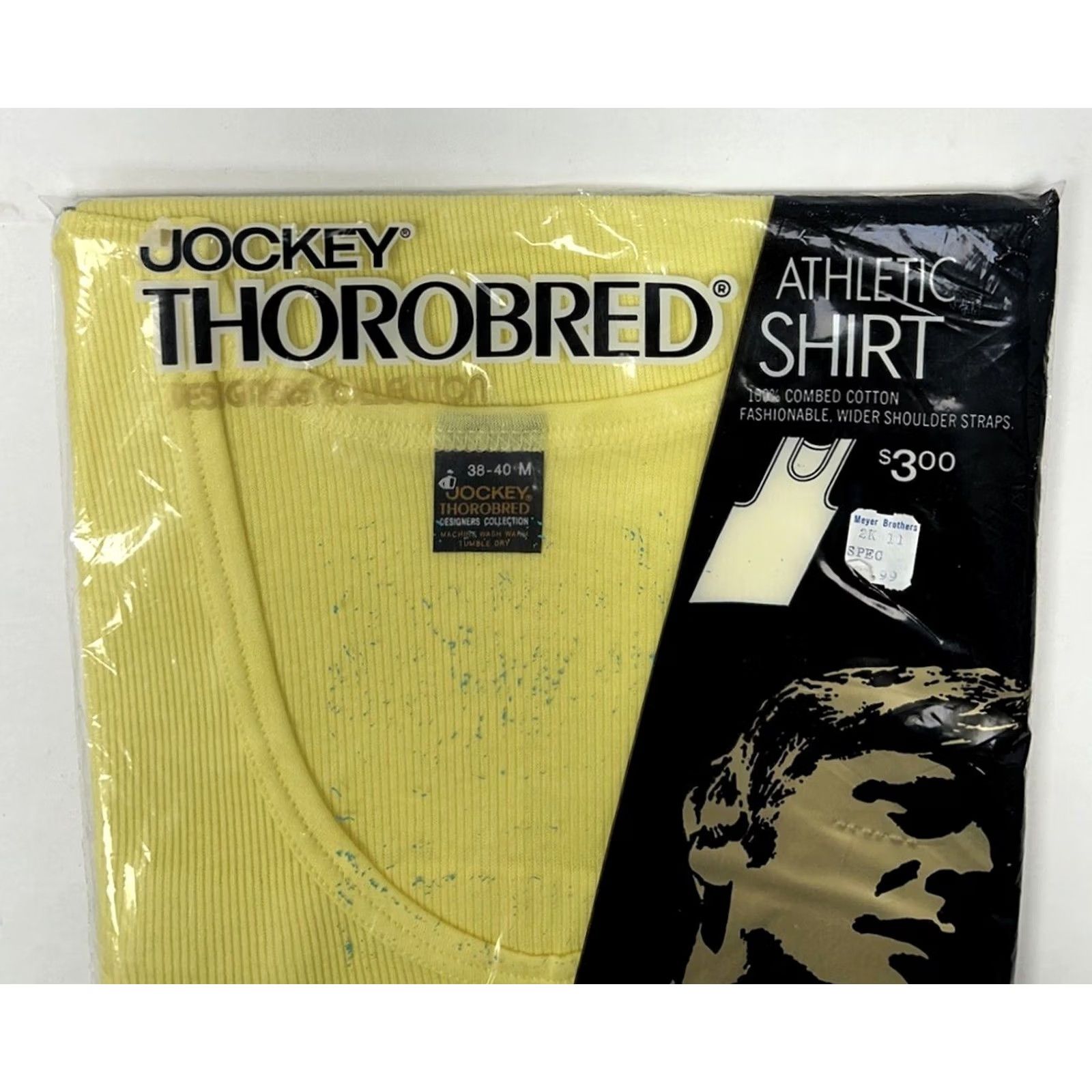 Jockey VINTAGE Jockey Thorobred Designers Collection Athletic Shirt Tank Top Yellow Men Medium Size US M / EU 48-50 / 2 - 3 Thumbnail