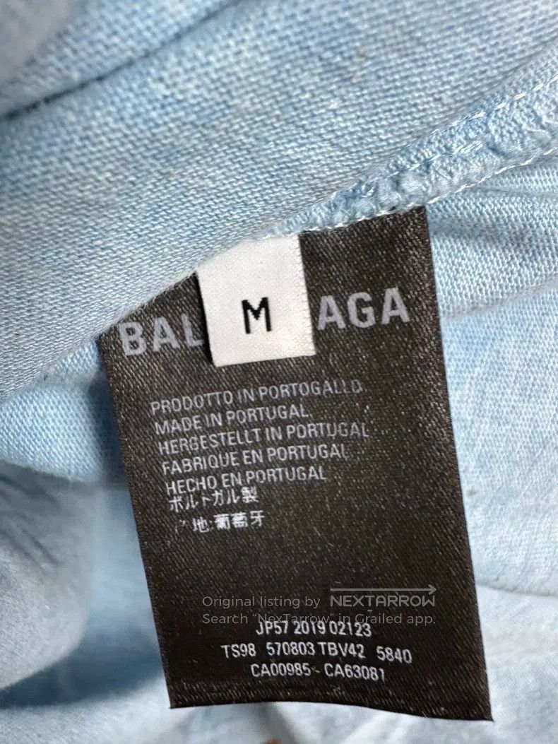 Balenciaga Balenciaga Haze blue Coke printed short-sleeve Size US M / EU 48-50 / 2 - 4 Thumbnail