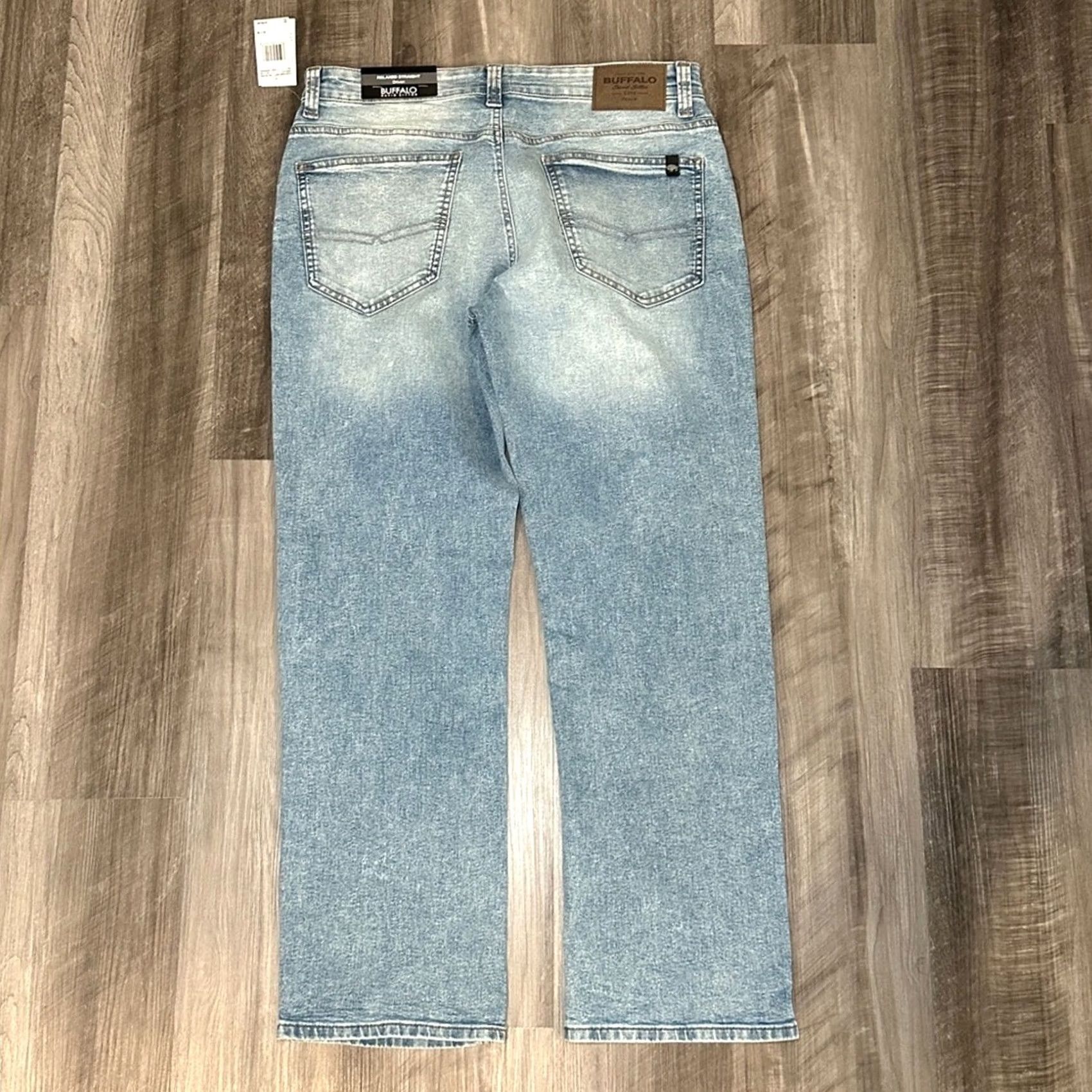 Buffalo David Bitton Buffalo David Bitton Jeans Driven Relaxed Straight Men 32 Inseam 30 Blue NWT 80/19/1 Cotton Polyester Elastane Size US 32 / EU 48 - 3 Thumbnail