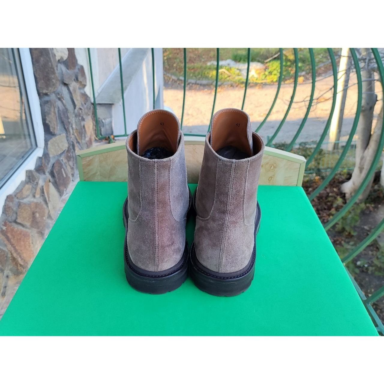 Brunello Cucinelli Brunello Cucinelli Rider Gray Brown Lace Up Suede Combat Boo Size US 9.5 / EU 42-43 - 4 Thumbnail