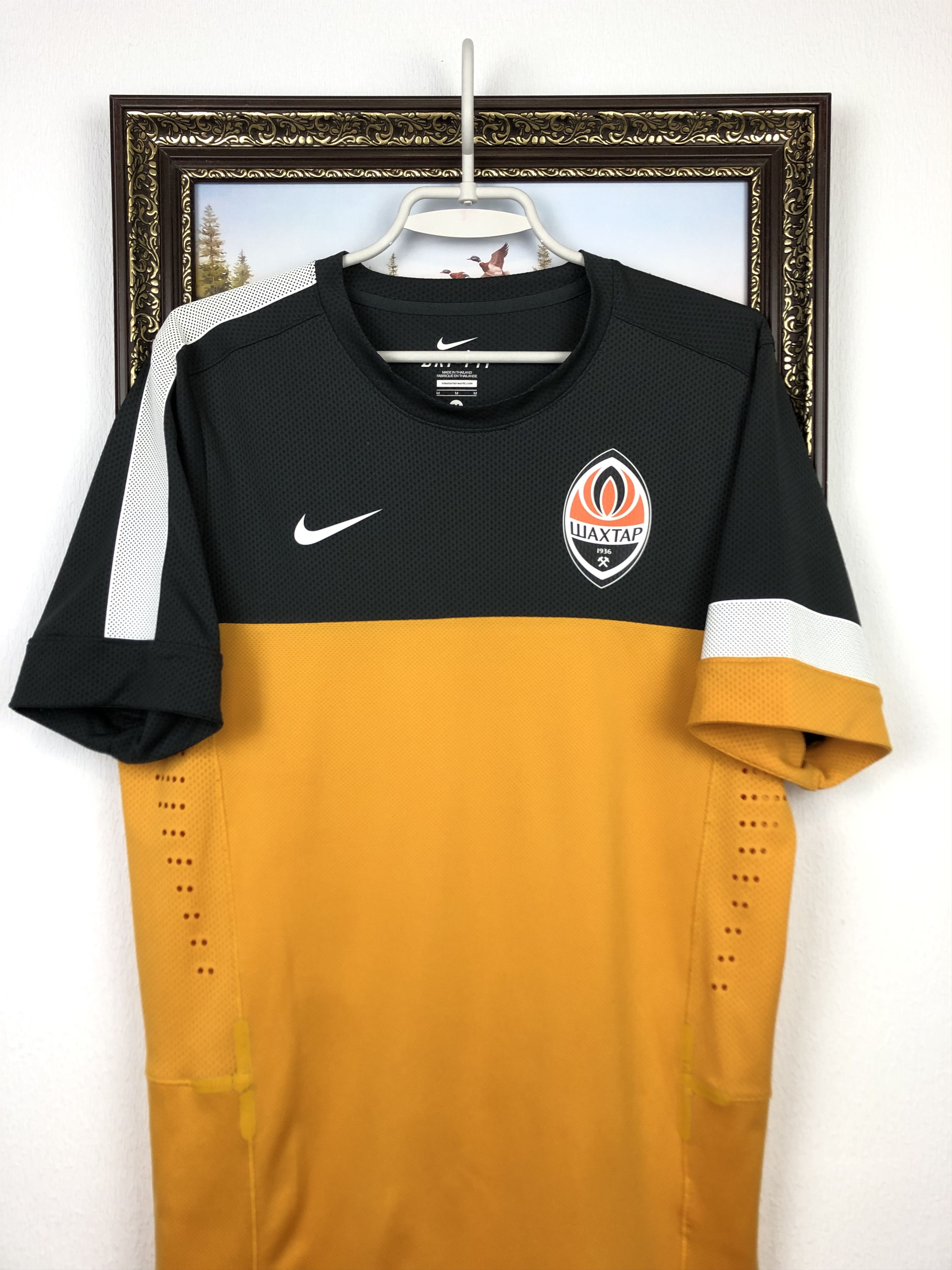 Nike Shakhtar Donetsk Football Shirt Soccer Jersey Player Issue Size US M / EU 48-50 / 2 - 2 Thumbnail