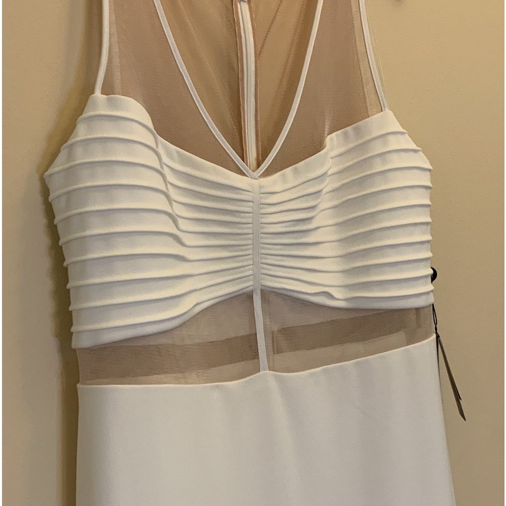 Adrianna Papell NEW Adrianna Papell Ivory Mesh Illusion Gown - Size 16 - NWT Size XXL / US 16-18 / IT 52-54 - 3 Thumbnail