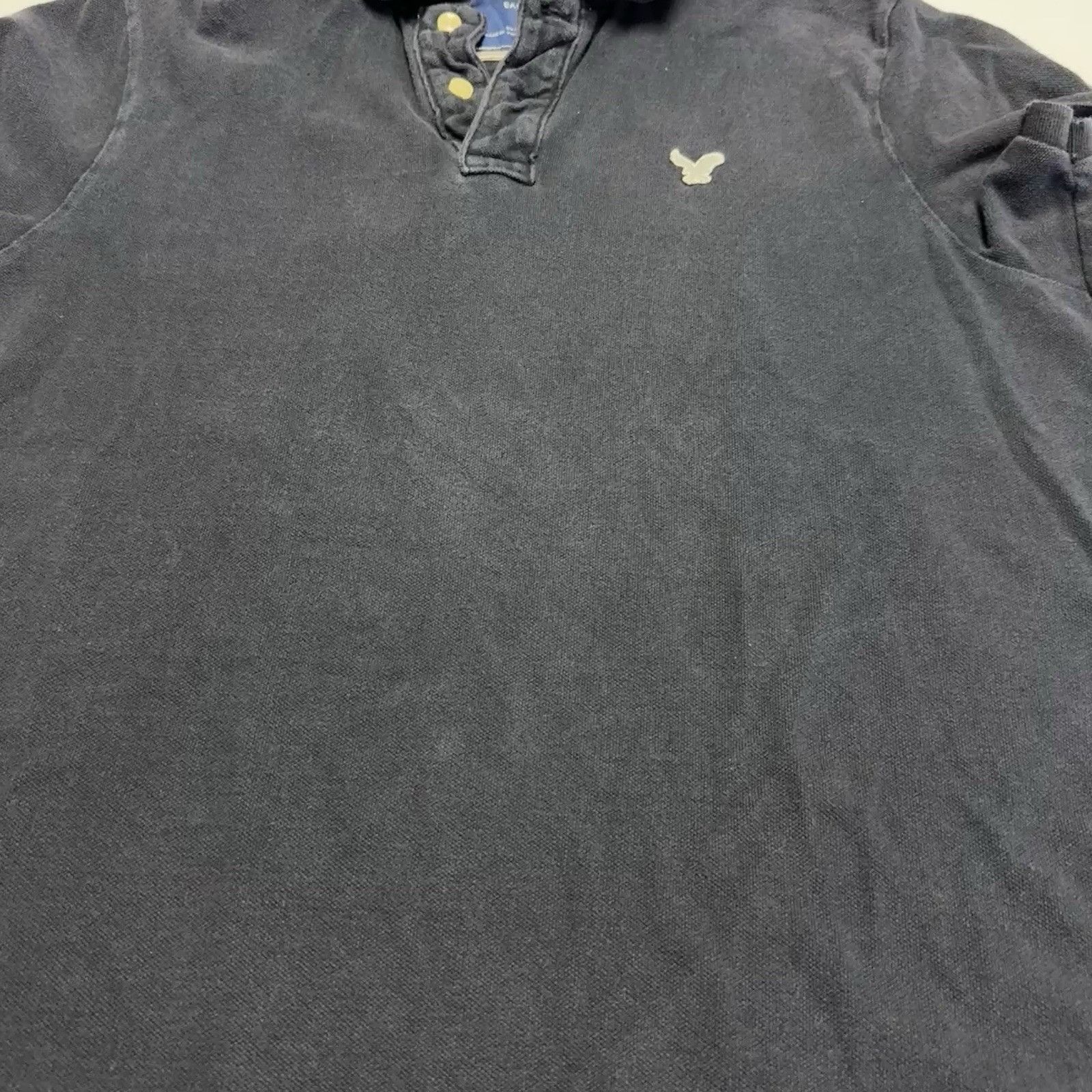 American Eagle Outfitters American Eagle Outfitters Polo Shirt Mens XL 22.5x28 Black Y Size US XL / EU 56 / 4 - 5 Thumbnail
