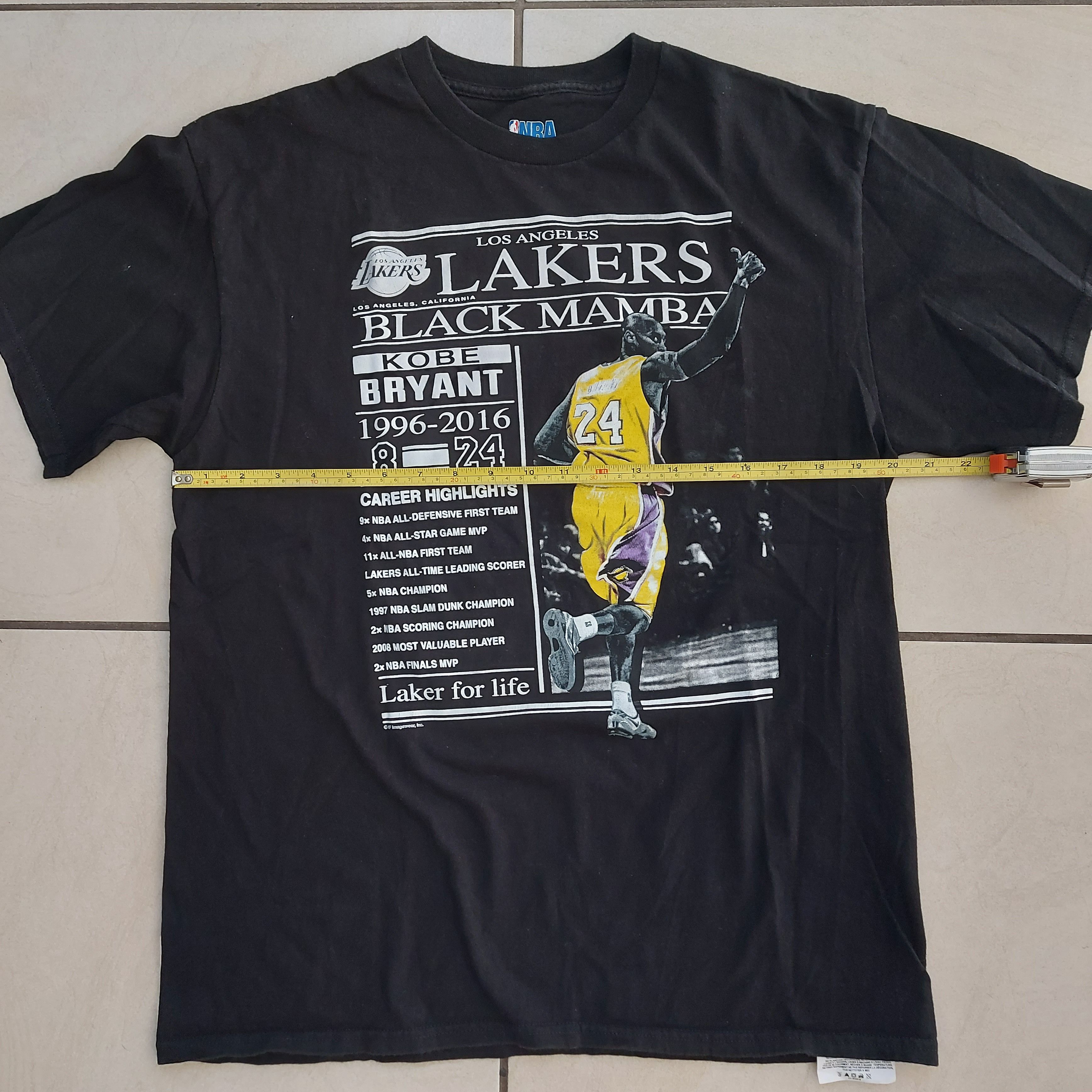 NBA Kobe Black Mamba stats tshirt Size US L / EU 52-54 / 3 - 6 Thumbnail