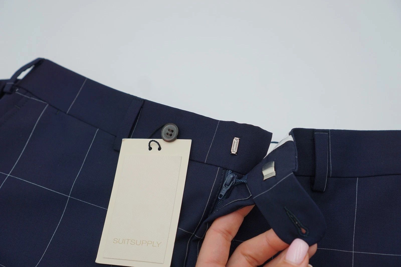 Suitsupply Men Suitsupply Pants Navy Blue Wool Size UK/US34 Size 34R - 3 Thumbnail