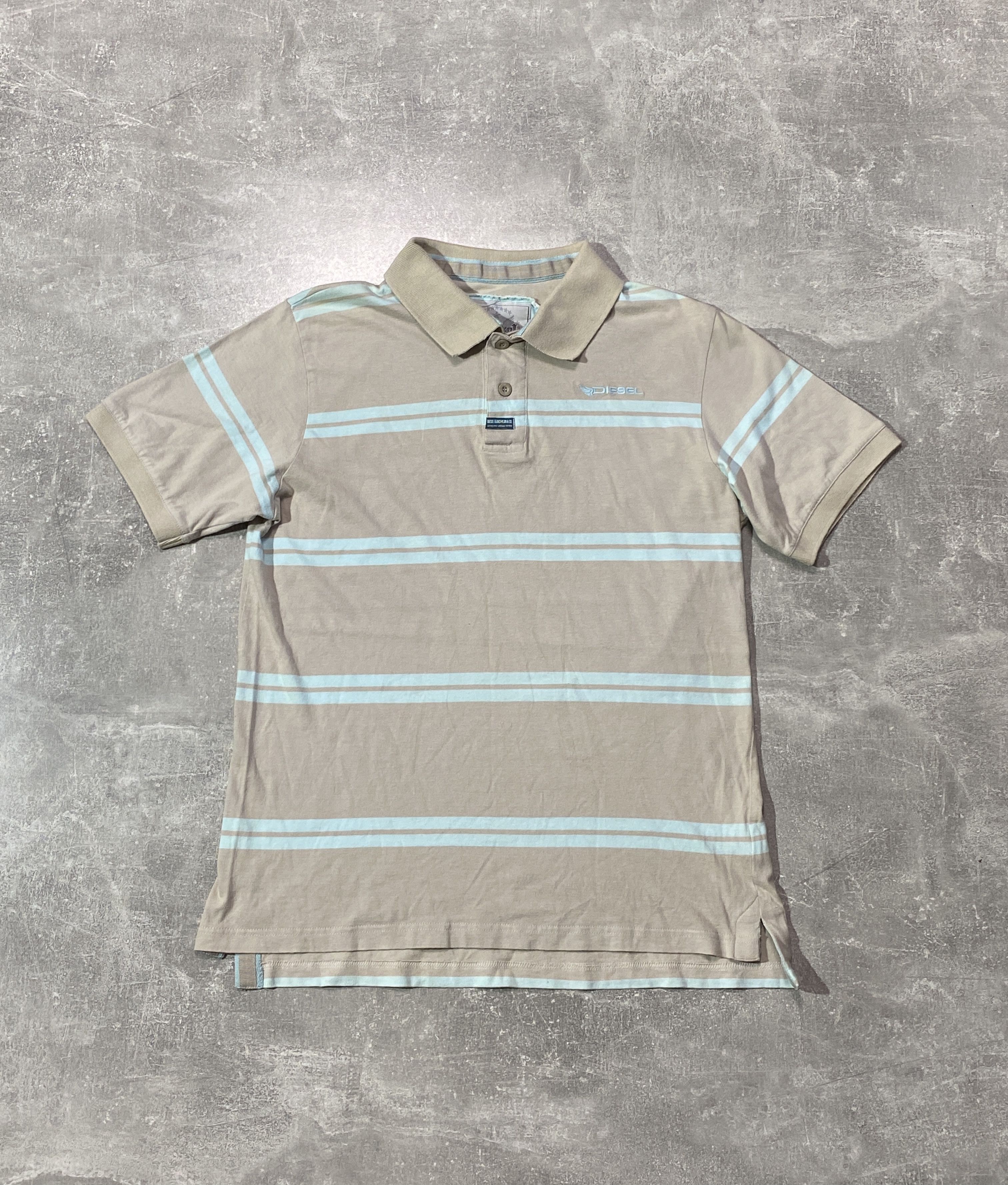 Diesel Vintage Y2K Diesel Striped Polo T-shirt Size US S / EU 44-46 / 1 - 1 Thumbnail
