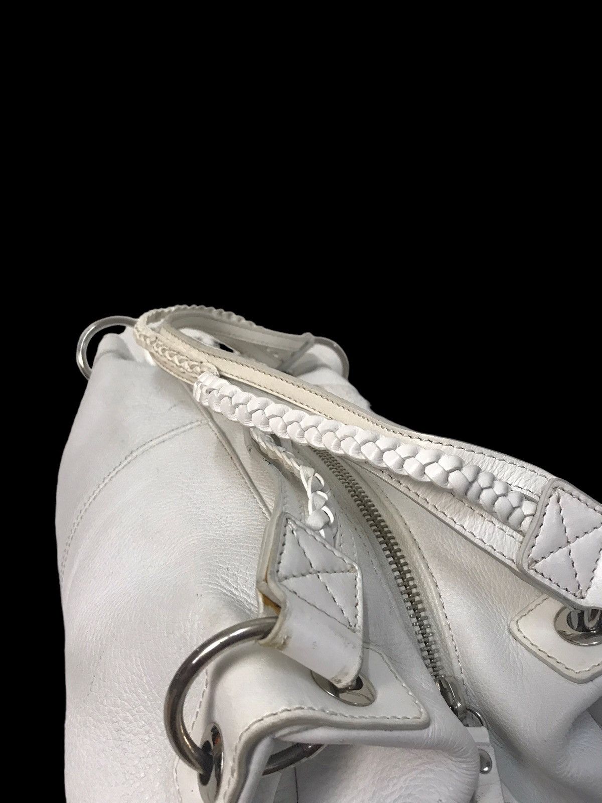 If Six Was Nine × Japanese Brand × KMRii Diana White Leather Shoulders Bag Size ONE SIZE - 5 Thumbnail