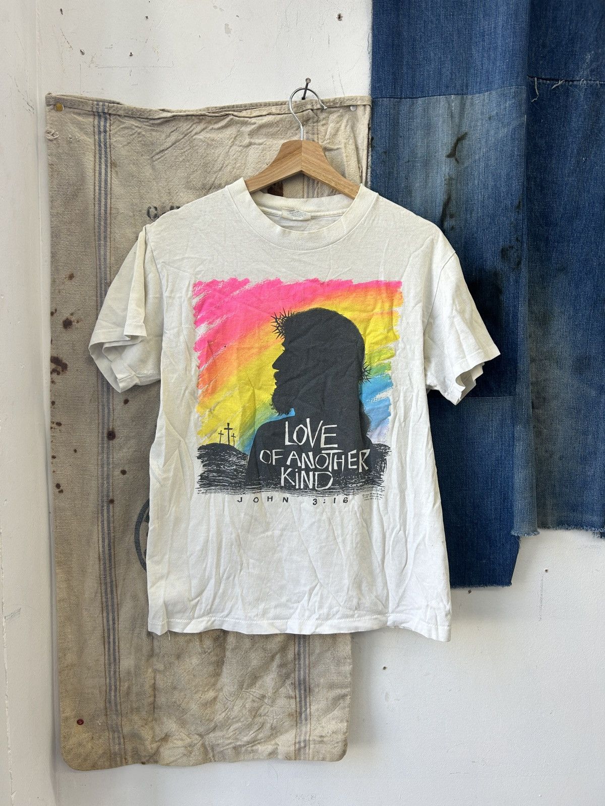 Vintage Vintage Jesus love of another kind size medium 1989 Size US M / EU 48-50 / 2 - 1 Thumbnail