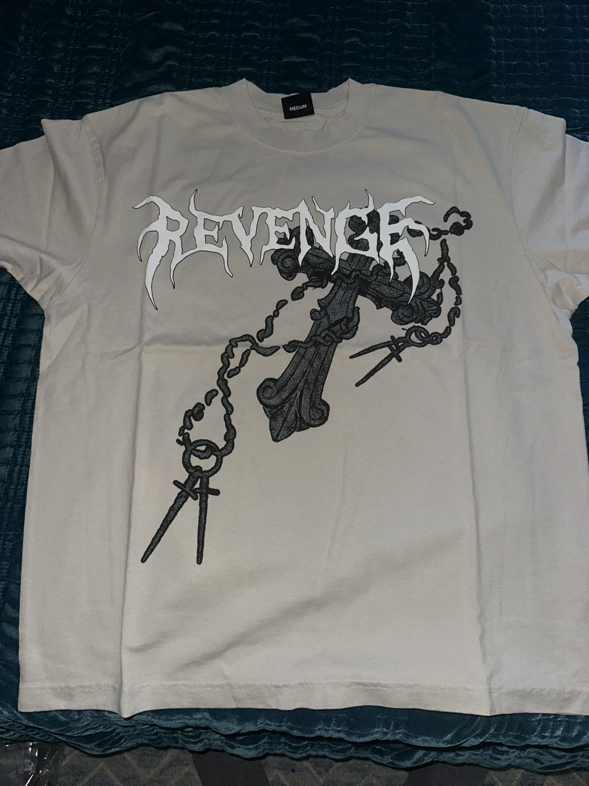 Revenge Cross Chain Tee Cement Size US M / EU 48-50 / 2 - 1 Thumbnail
