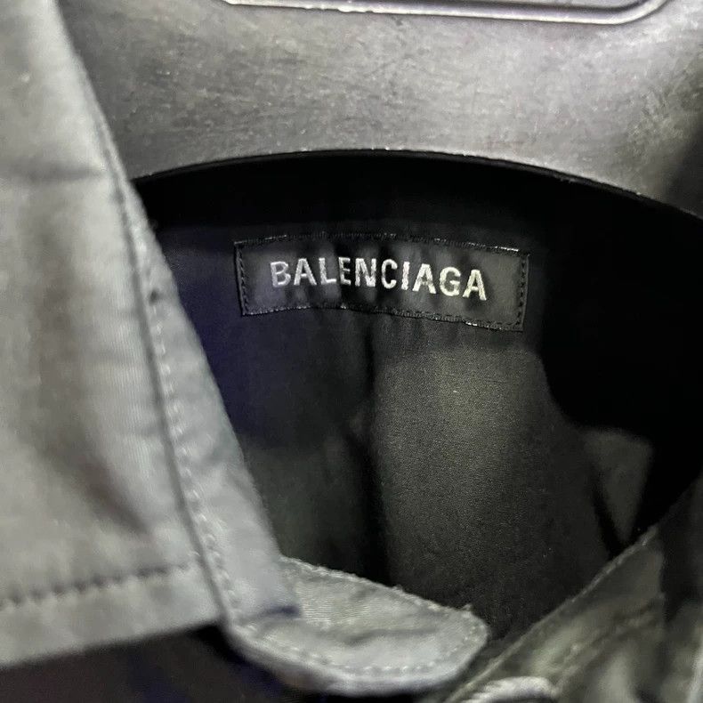 Balenciaga Black Long Sleeve Button-Up Shirt-2506 Size US S / EU 44-46 / 1 - 3 Thumbnail