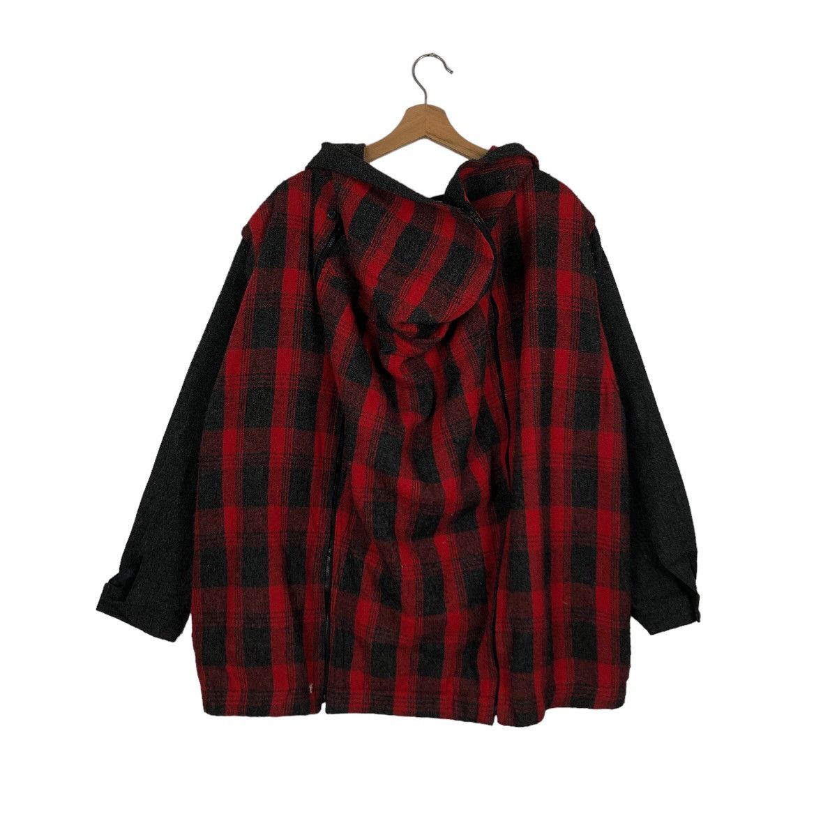 Japanese Brand PUNK WEAR TARTAN DESIGN CHERRY BEAR OVERSIZED JACKET Size US L / EU 52-54 / 3 - 7 Thumbnail