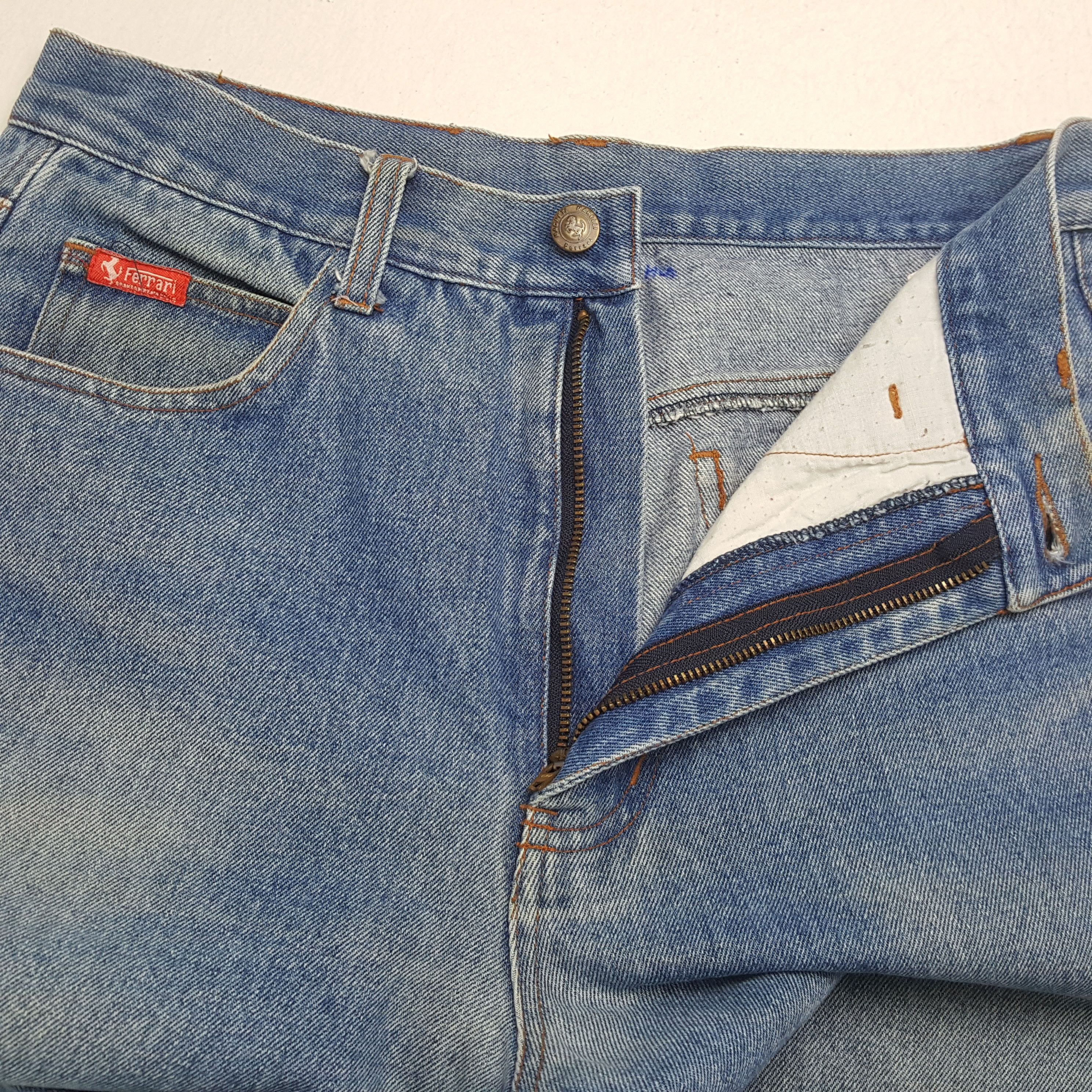 Ferrari × Vintage Vintage FERRARI MAGNETI MARELLI Formula One Jeans Size US 29 - 12 Thumbnail