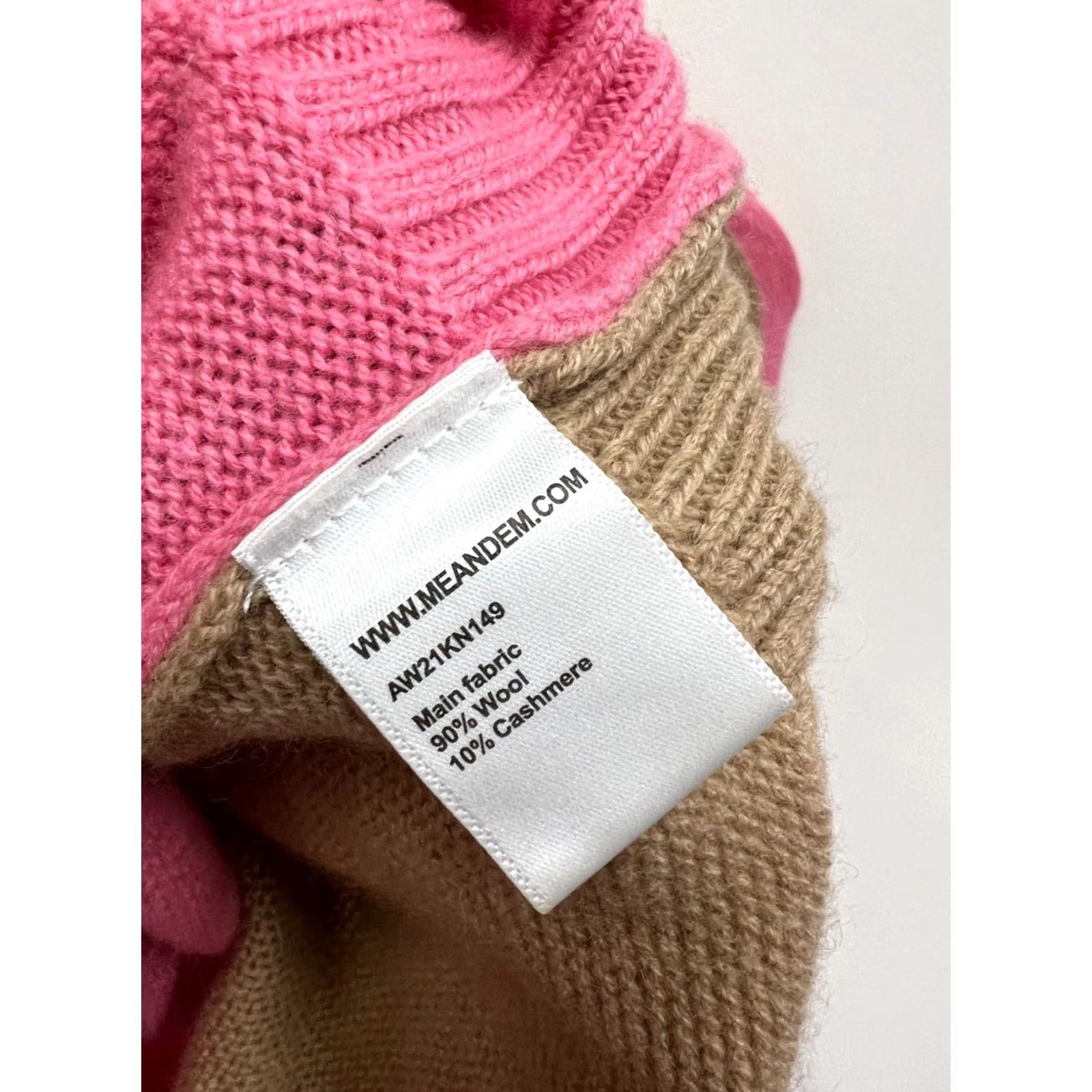 ME+EM Me+Em Wool Cashmere Color Block Sweater Jumper XS Women Crew Neck Long Sleeve Multicolor Pullover Shirt Knitted Knit Fashion Decade -Mens? Size XS / US 0-2 / IT 36-38 - 7 Thumbnail