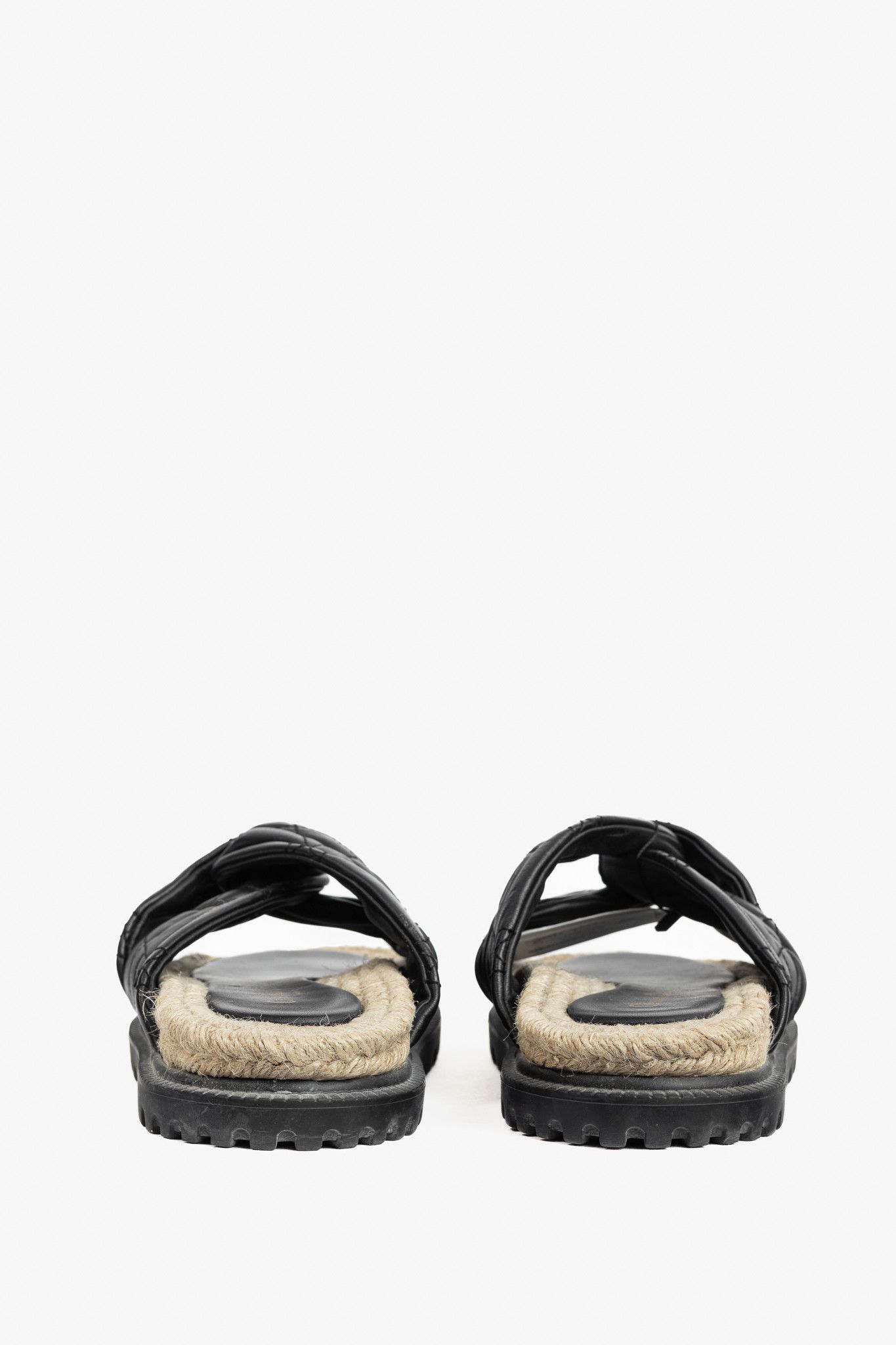 Dior Christian Dior DTwist Black Cannage Quilted Slide Sandals Size US 8.5 / IT 38.5 - 4 Thumbnail