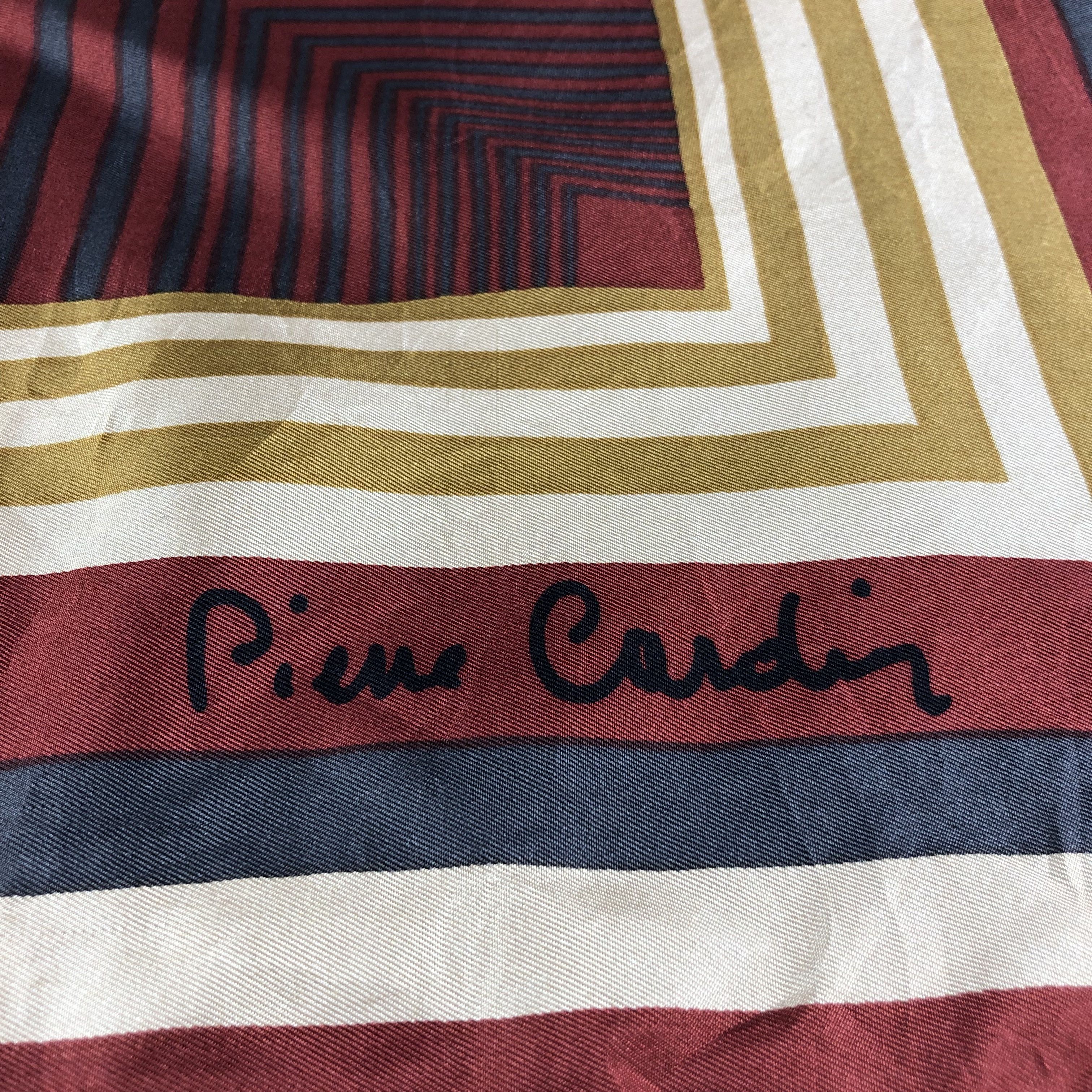 Vintage Pierre Cardin Abstract Silk Scarf M929 Menswear