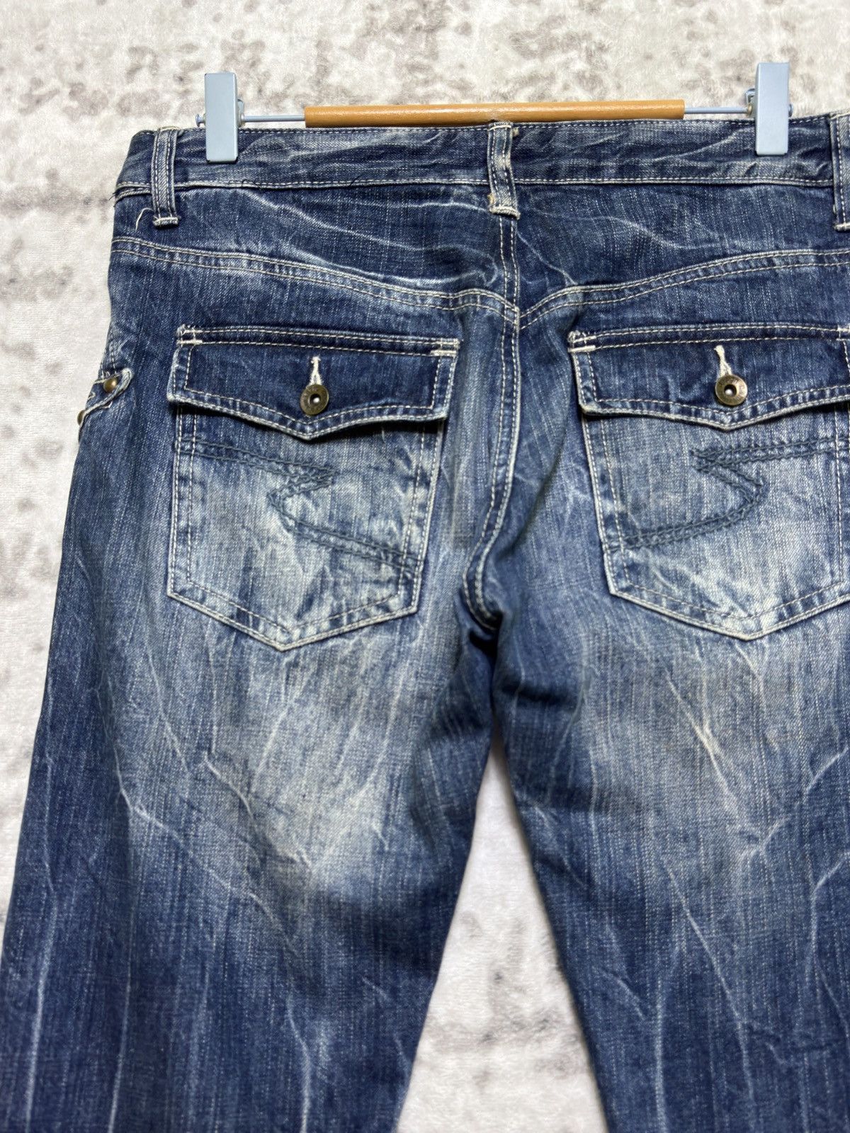 Hysteric Glamour Semantic Design Flare Y2K Punk Distressed Denim Studded Size US 32 / EU 48 - 10 Thumbnail
