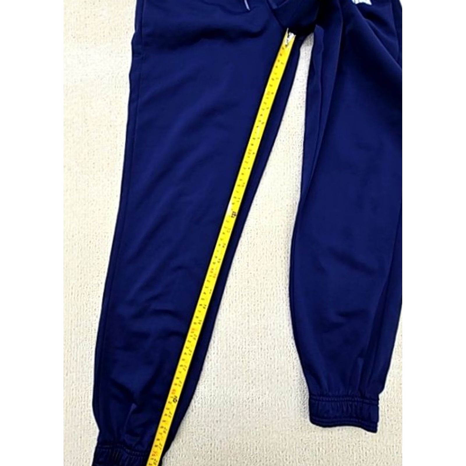 Puma Puma Men’s Navy Blue Track Jogger Sweatpants L Drawstring Relaxed Size US 33 - 6 Thumbnail