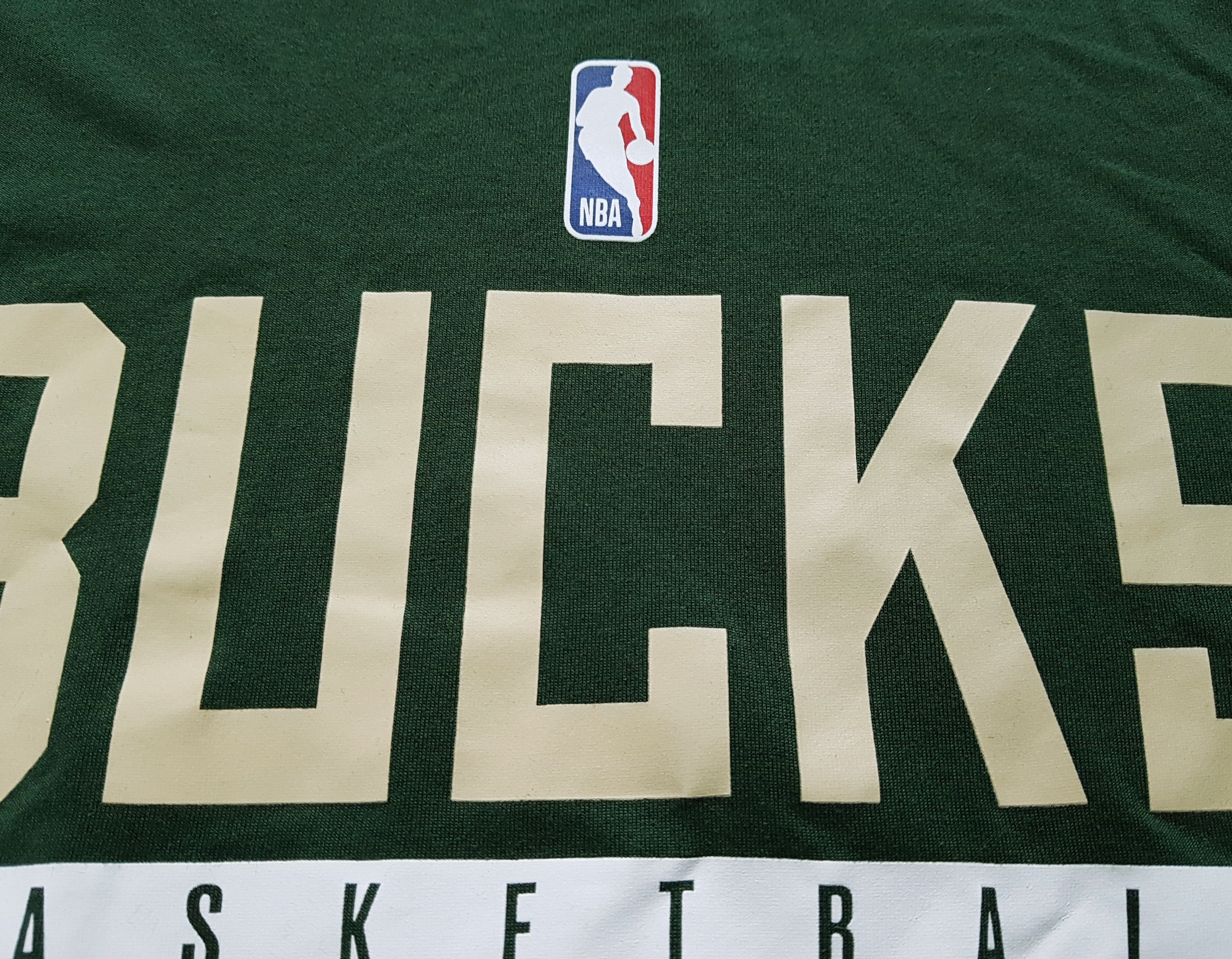 NBA Nike NBA Milwaukee Bucks Training Tee Shirt Jersey Dri-Fit Size US S / EU 44-46 / 1 - 4 Thumbnail