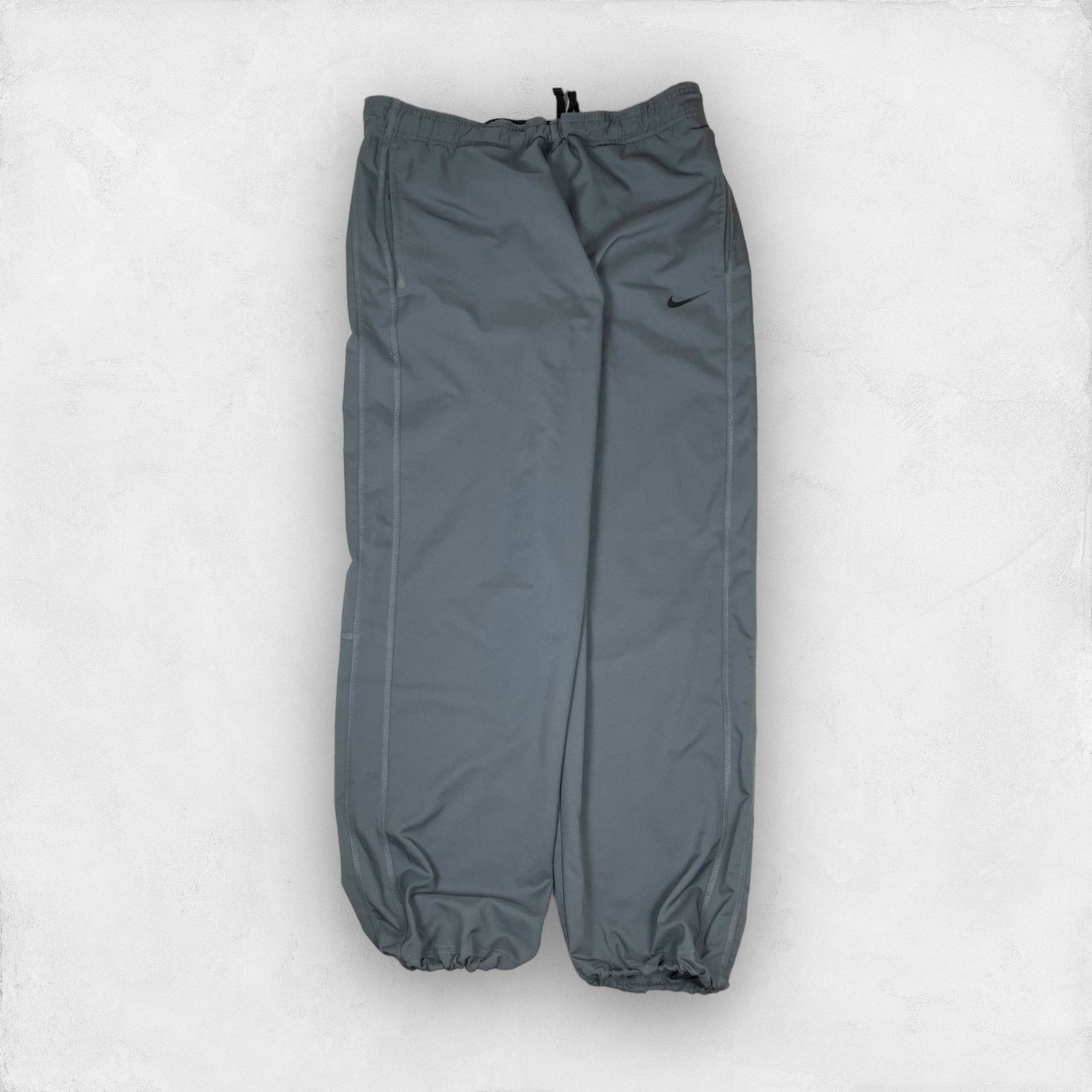 Nike × Vintage Nike Dri Fit Team Woven Gray Athletic Training Track Pants M Size US 30 / EU 46 - 1 Thumbnail