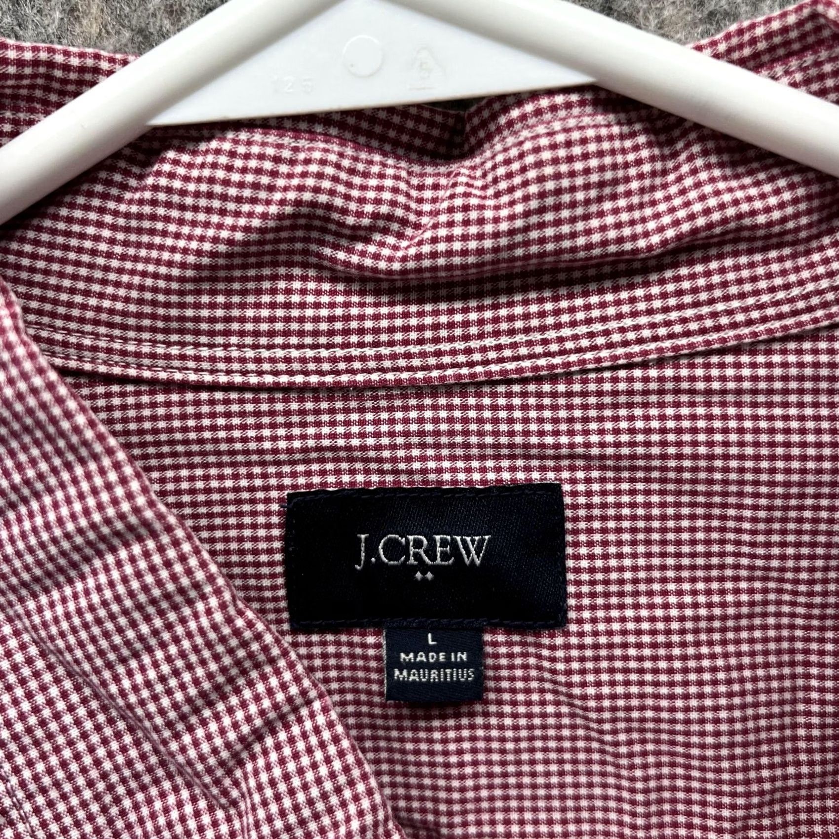 J.Crew J. CREW Shirt Men Large Red Button-Down Gingham Pocket Casual Preppy Button-Up Regular Fit Shirt Size US L / EU 52-54 / 3 - 6 Thumbnail