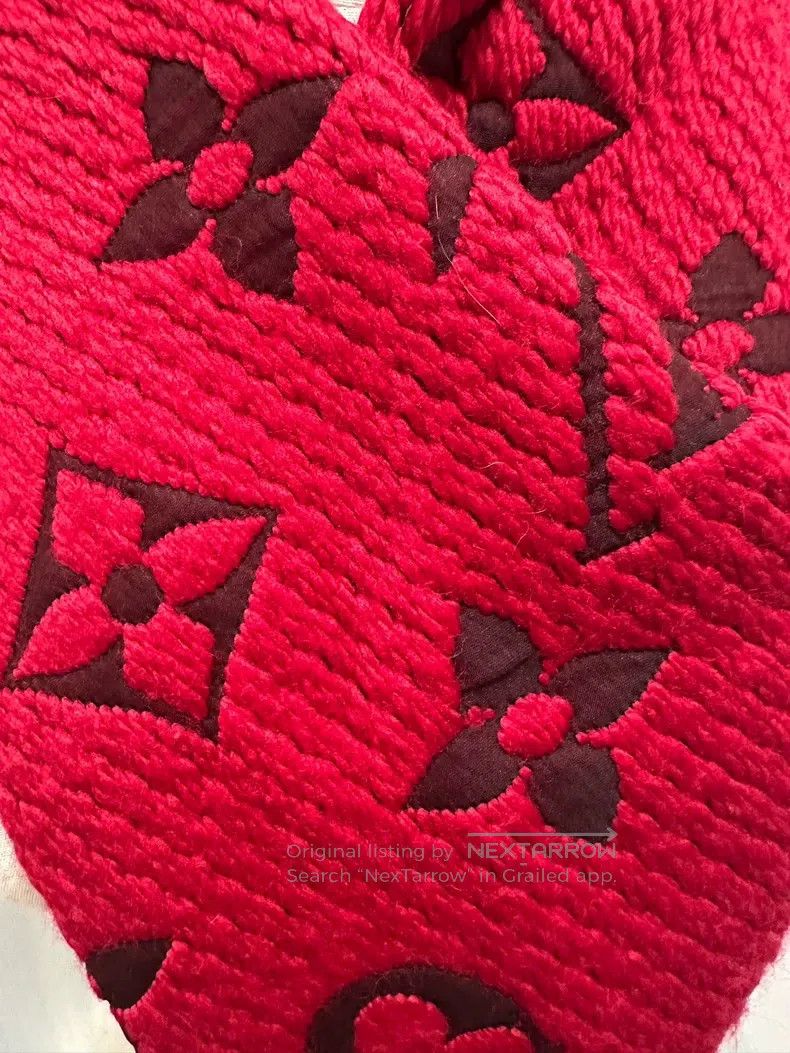 Louis Vuitton Louis Vuitton Reversible presbyopic full print wool scarf Size ONE SIZE - 3 Thumbnail