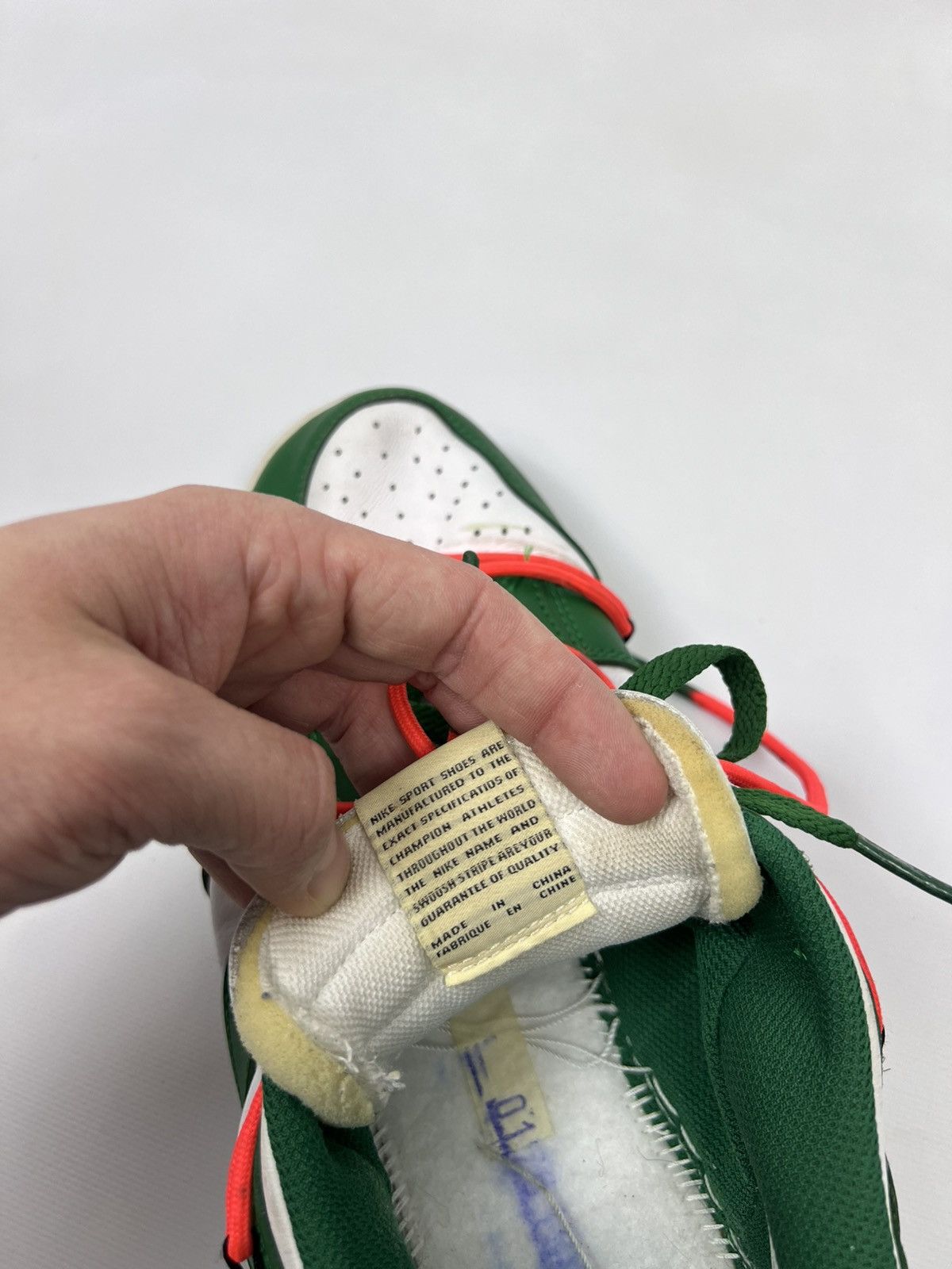 Nike × Off-White Nike Dunk Low Off White Pine Green size 11 Size US 11 / EU 44 - 22 Thumbnail