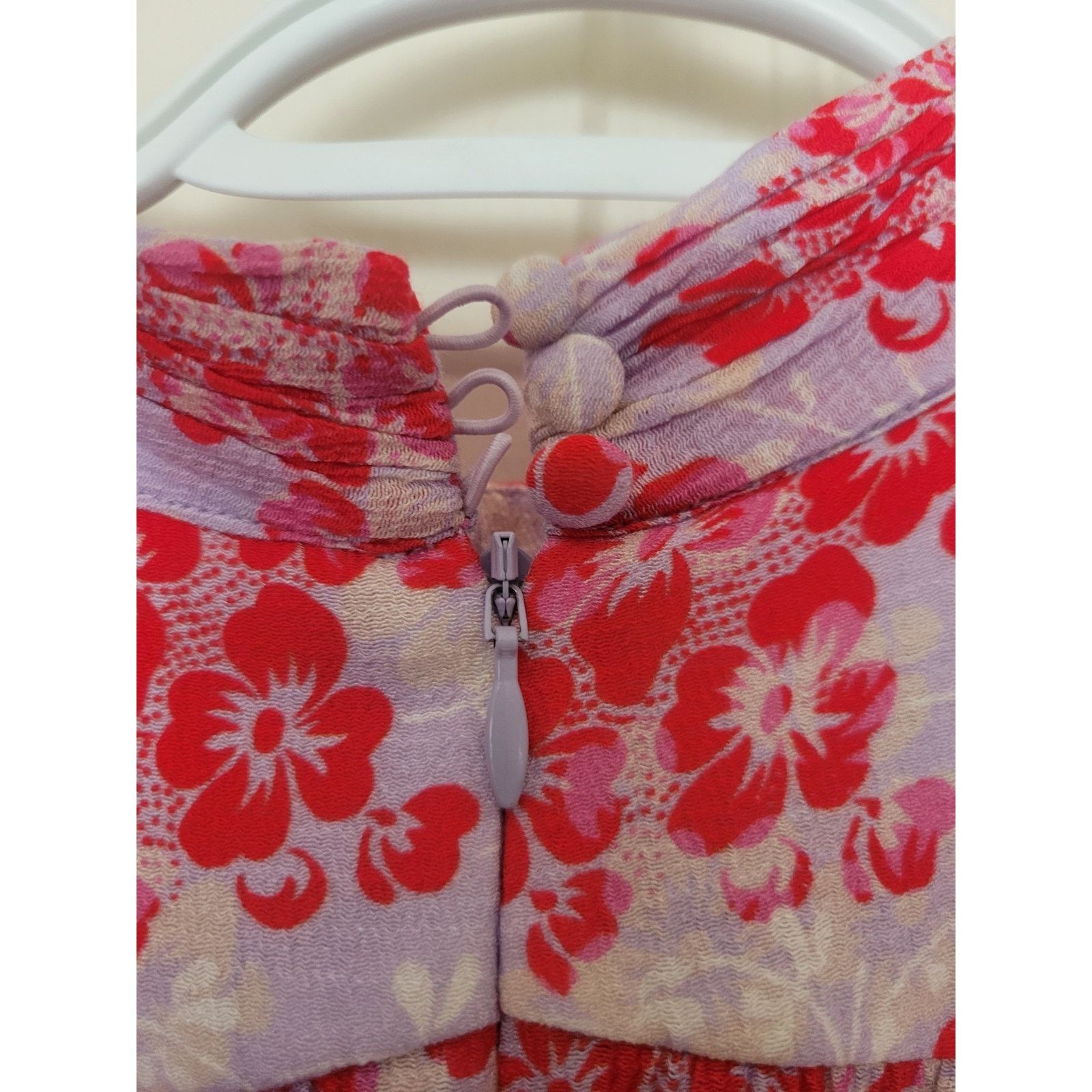 ME+EM ME+EM Layered Violets Women Midi Dress With Pockets Size 6 Size M / US 6-8 / IT 42-44 - 7 Thumbnail