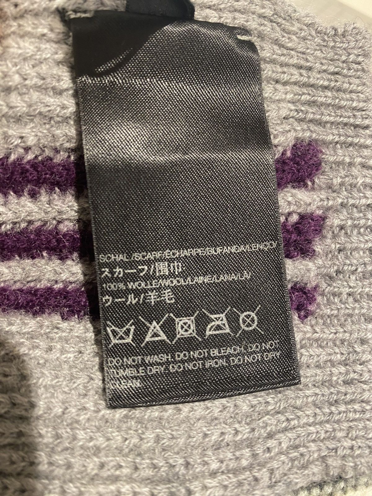 Adidas × Y-3 × Yohji Yamamoto Y-3 Wool Scarf 125X10CM Size ONE SIZE - 4 Thumbnail