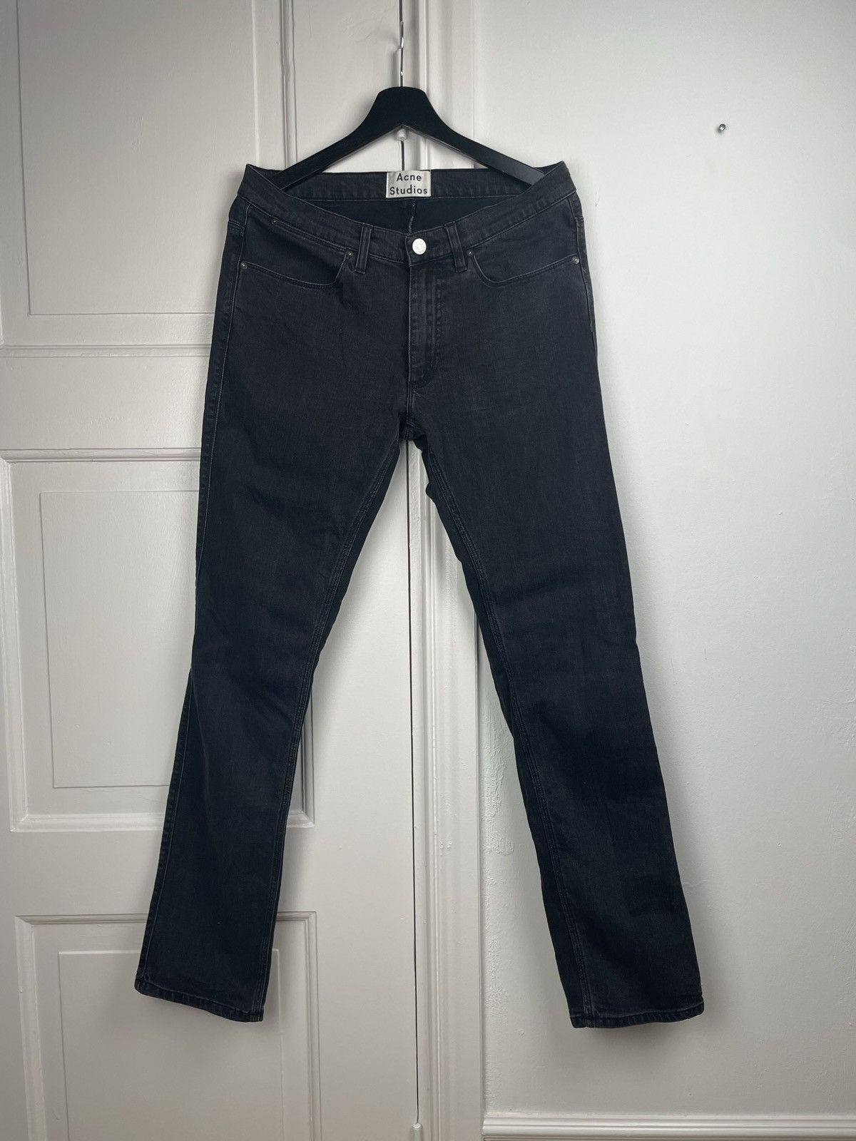 Acne Studios Acne Studios denim jeans grey/black max used cash Size US 32 / EU 48 - 2 Thumbnail