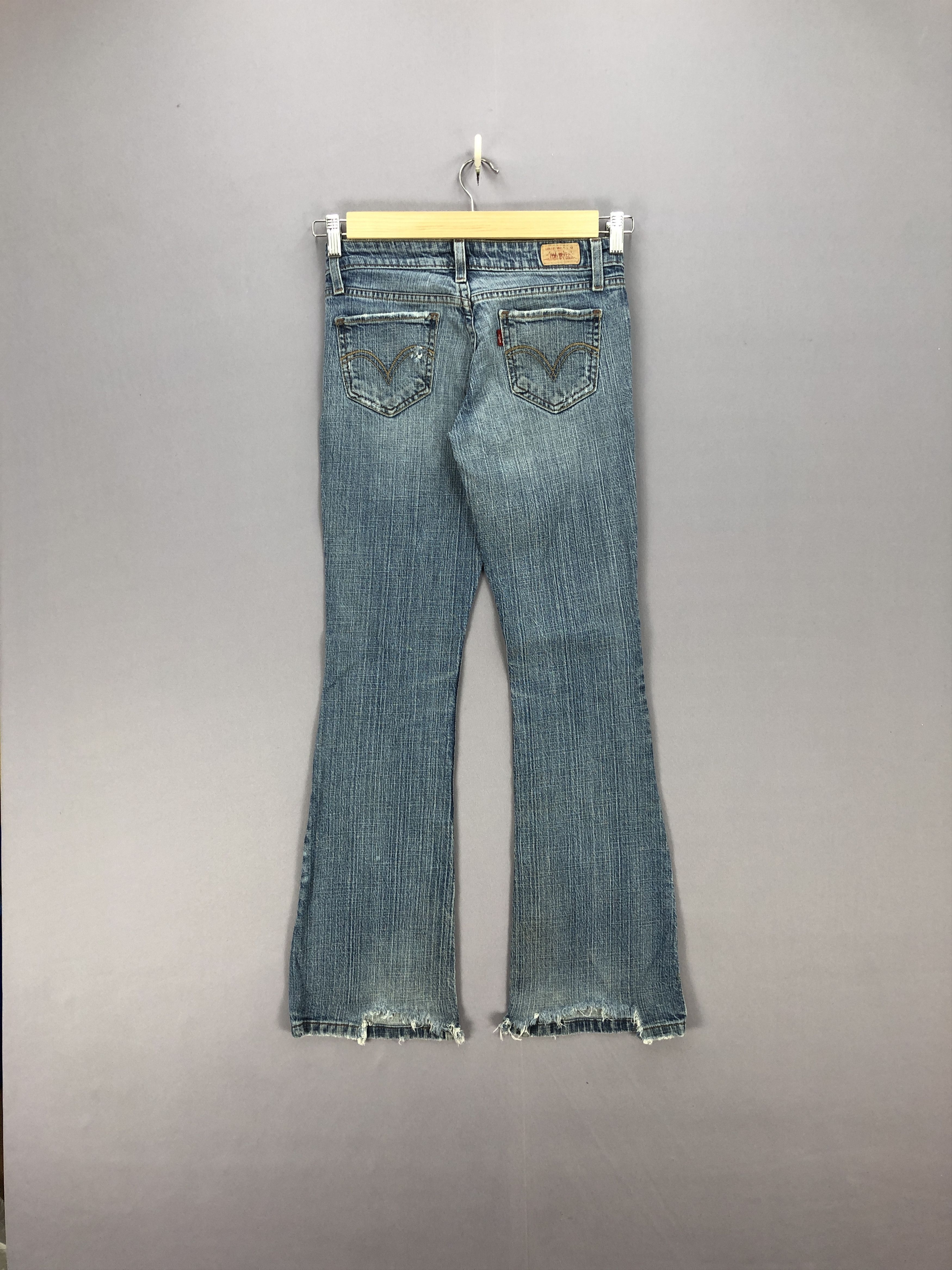 If Six Was Nine × Levi's × Vintage 90s Levis Bell Bottom Jeans Flare Wide Leg Boot Cut Denim Size 27" / US 4 / IT 40 - 2 Thumbnail