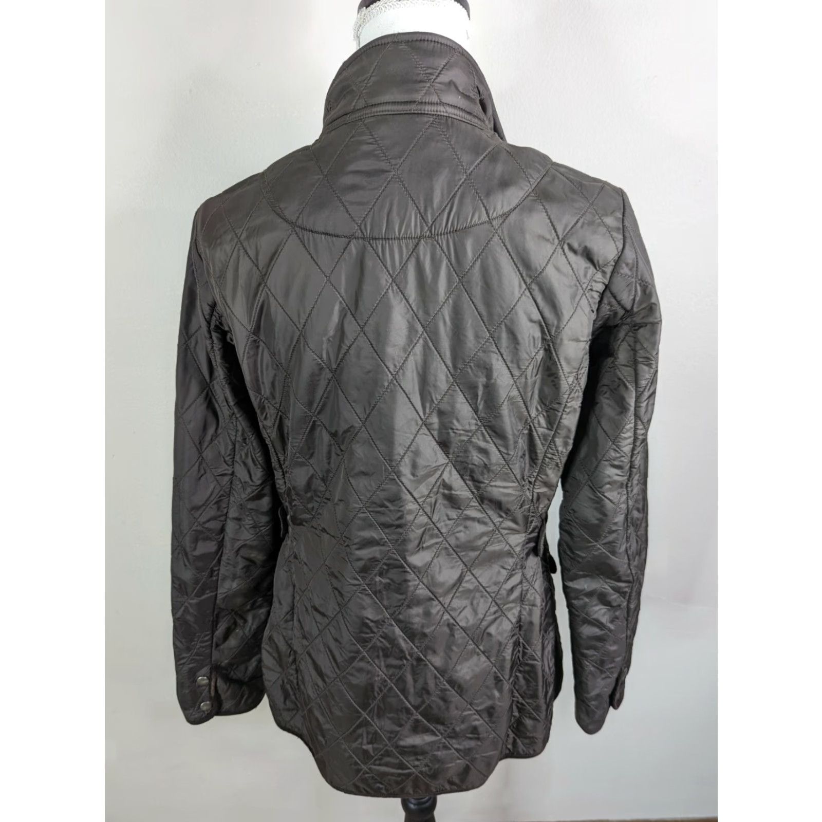 Eddie Bauer EDDIE BAUER Women's Brown Quilted Barn Jacket Coat Size S Fleece Lined Mid-Length Softshell Quilted Full Zip Pockets Mens? Size S / US 4 / IT 40 - 5 Thumbnail