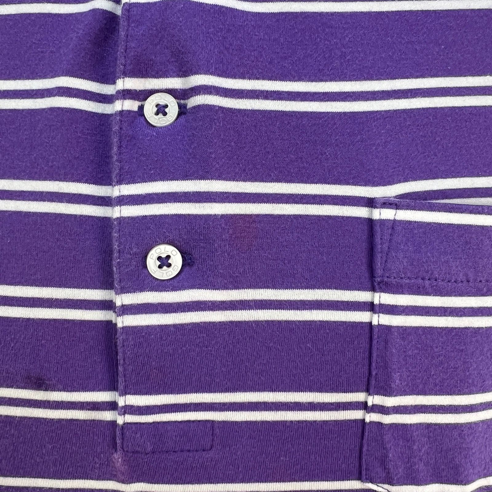 Polo Ralph Lauren Polo Golf Ralph Lauren Stripe Polo Shirt Vintage Lisle Size US L / EU 52-54 / 3 - 4 Thumbnail