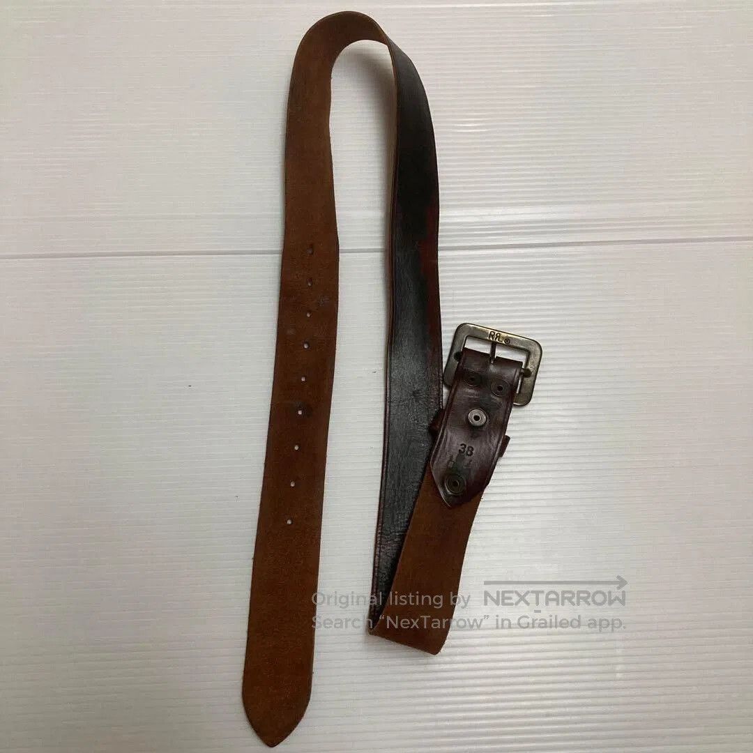 RRL Ralph Lauren RRL Double RL Rare Leather Belt. Size ONE SIZE - 7 Thumbnail