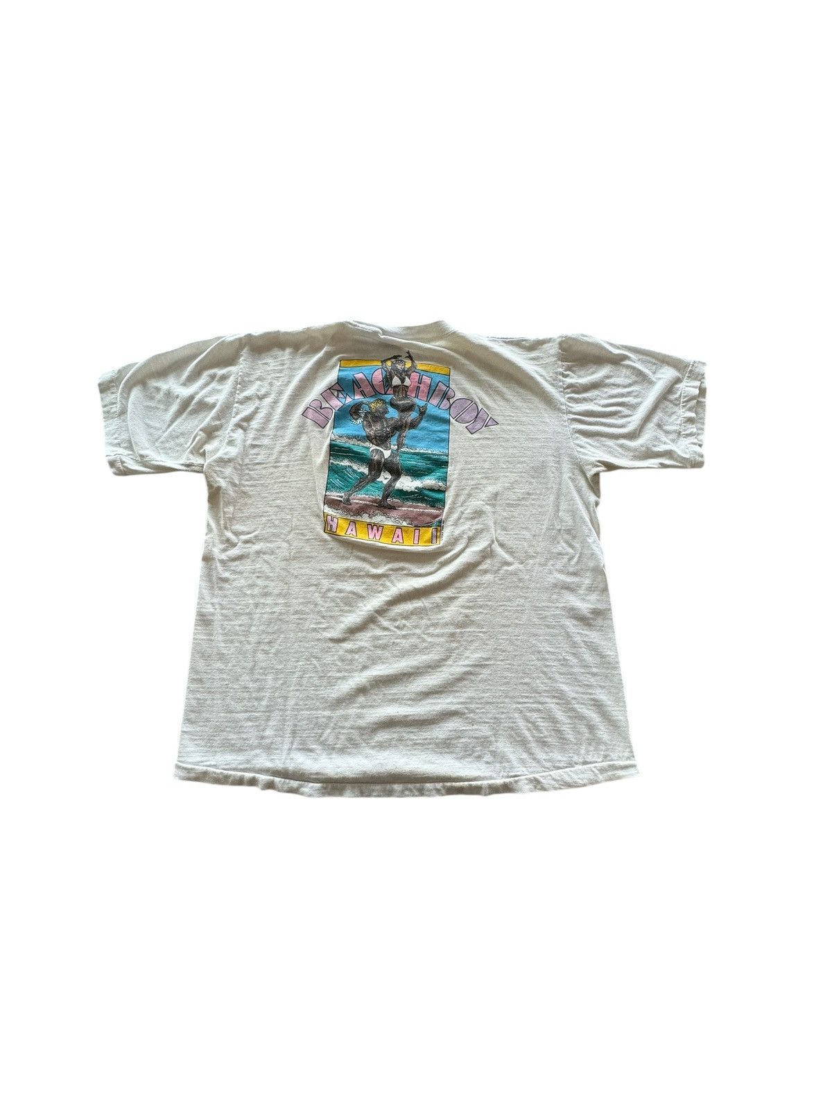Vintage Vintage 1987 Poly Prints Beachboy Hawaii Graphic Print Shirt Size US L / EU 52-54 / 3 - 1 Thumbnail