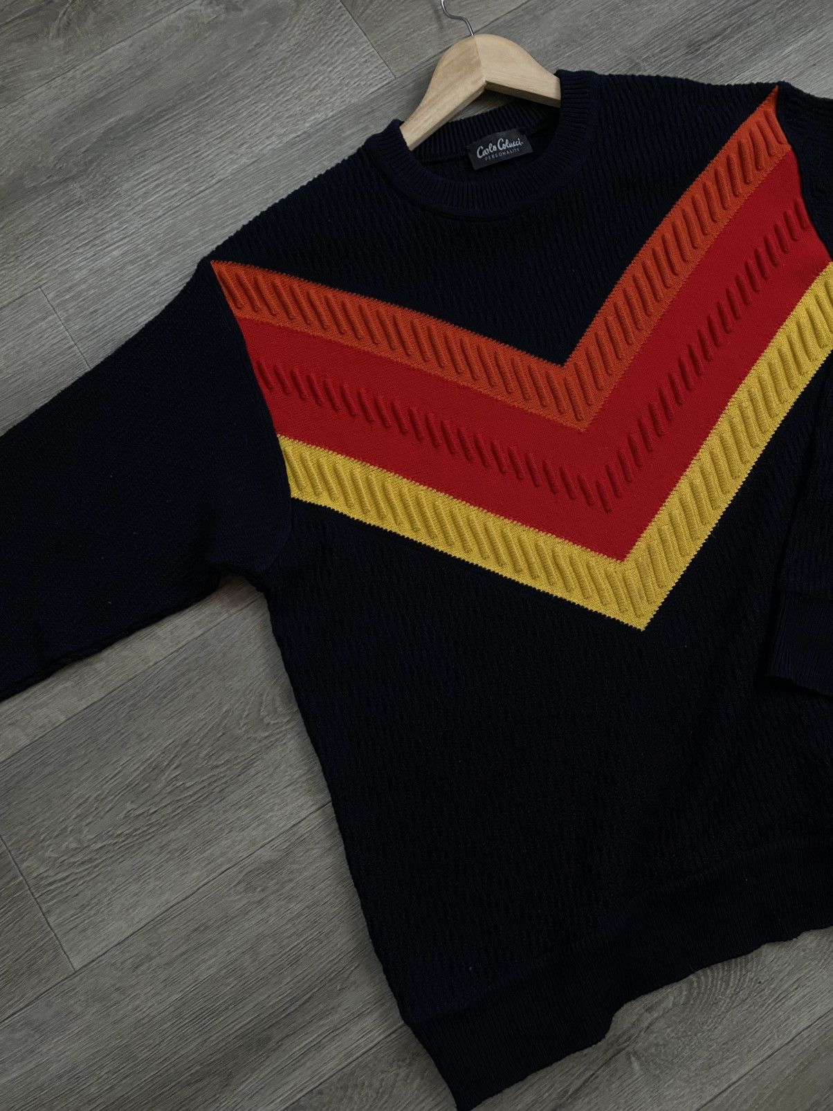Carlo Colucci 🫧CARLO COLUCCI VINTAGE MENS KNIT SWEATER Size US L / EU 52-54 / 3 - 7 Thumbnail